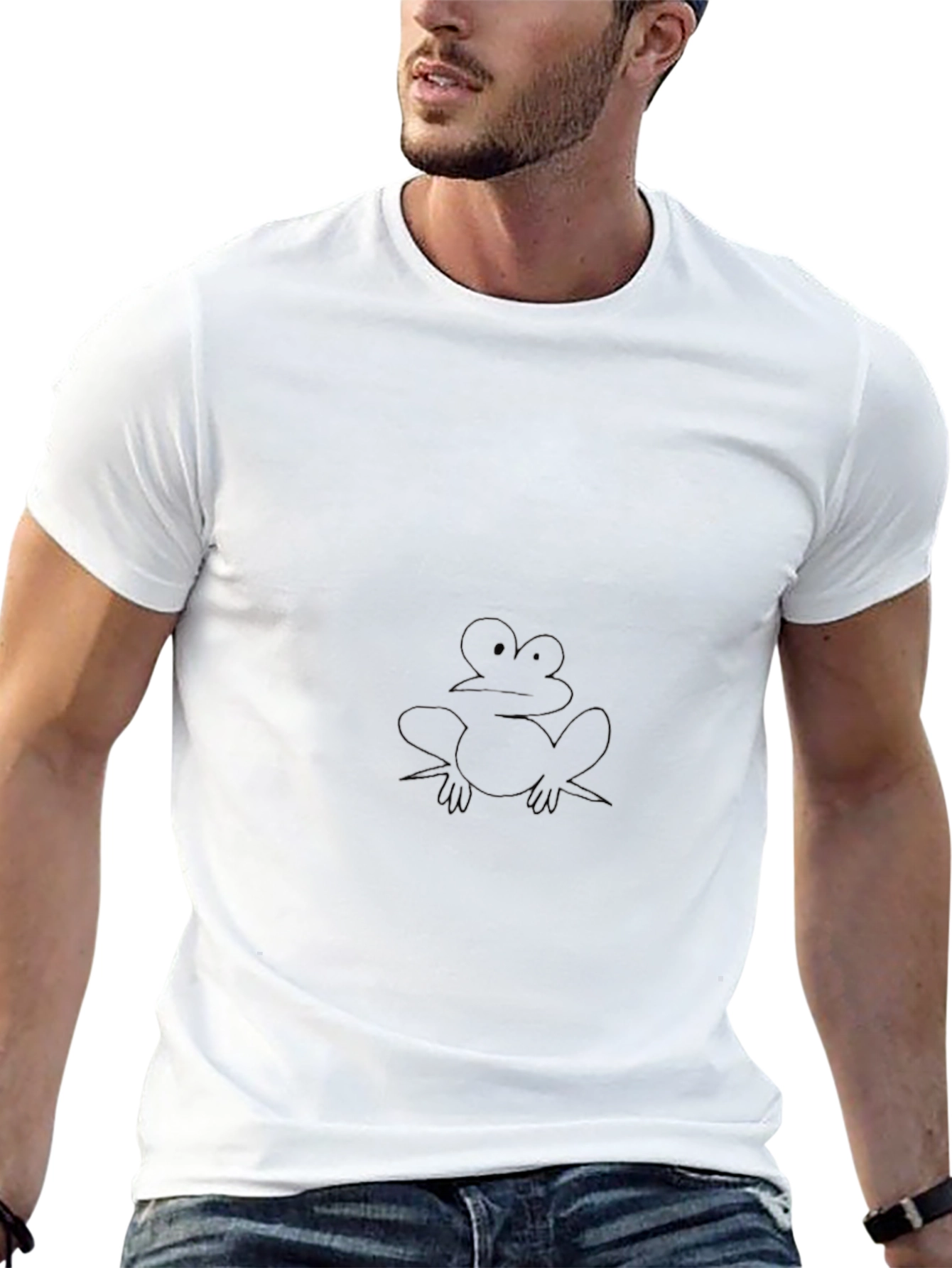 Simple Frog Black T-Shirt