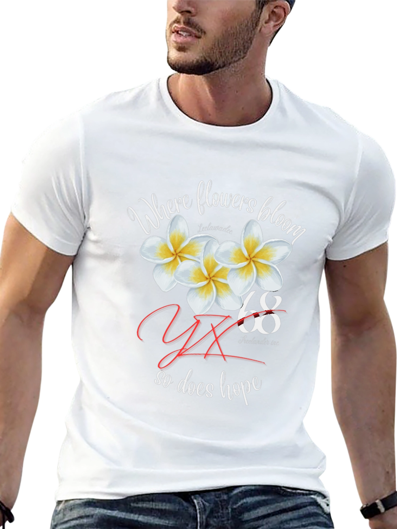 Floral Hope T-Shirt - Black