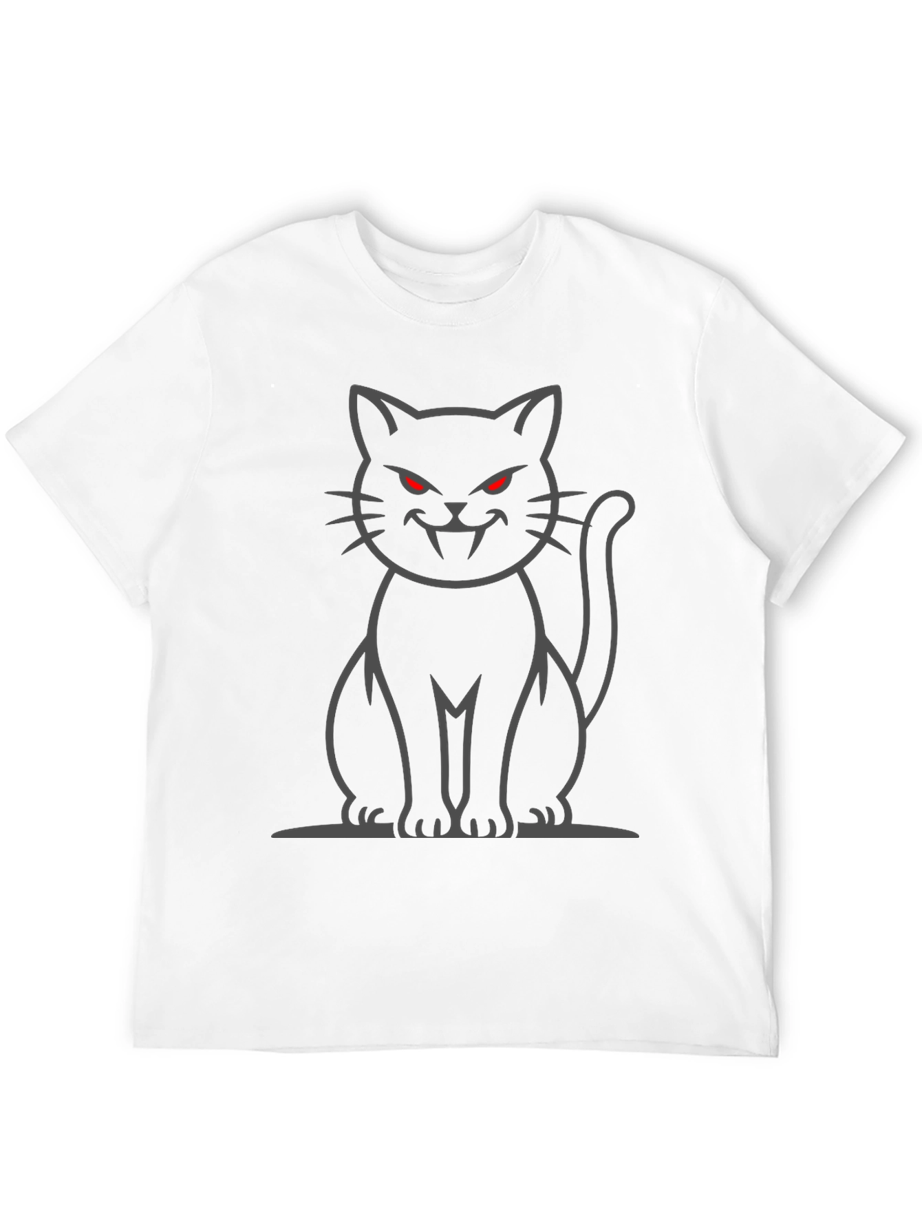 Black Cat Vampire Graphic T-Shirt