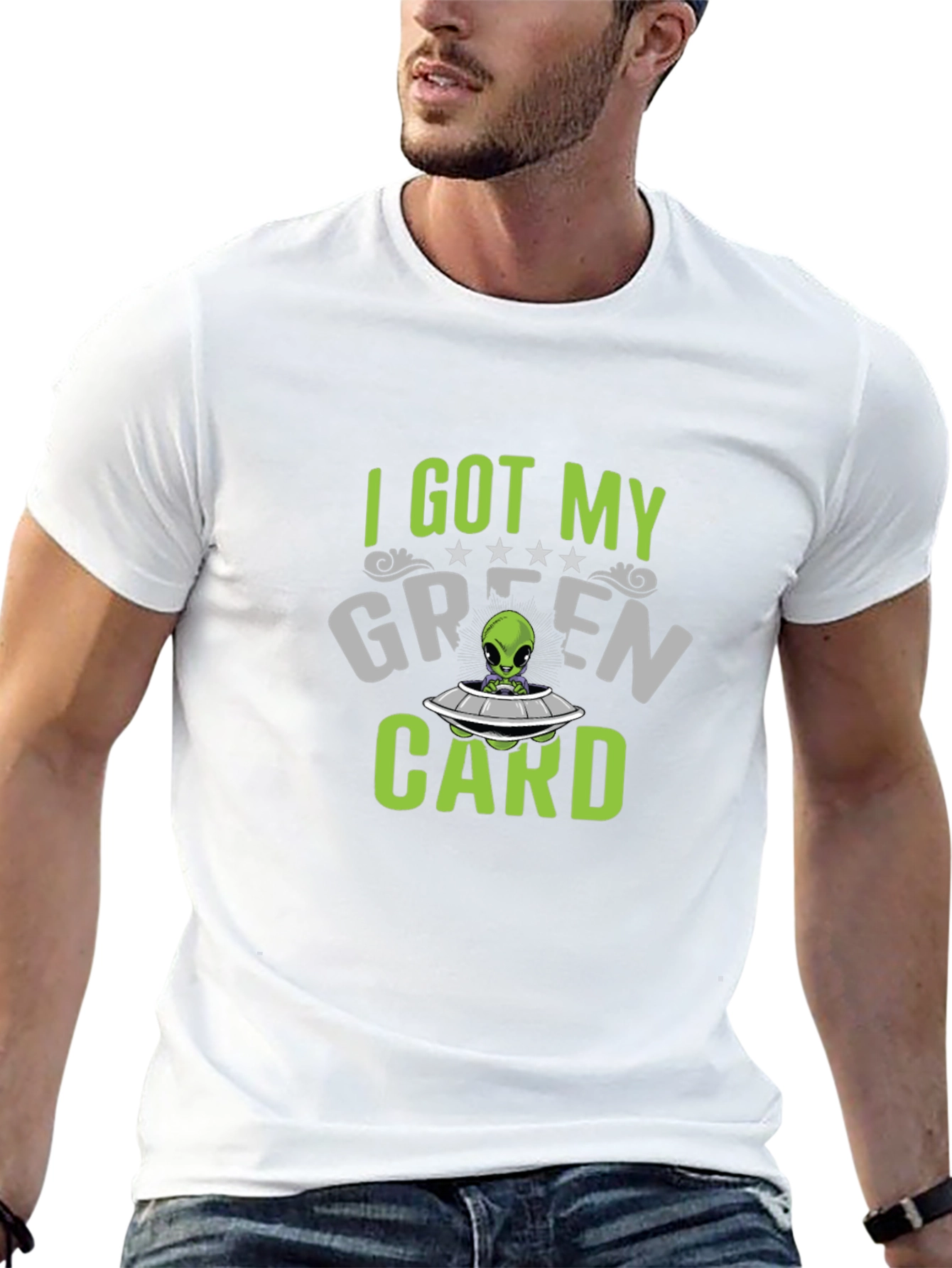 I Got My Green Card Alien T-Shirt