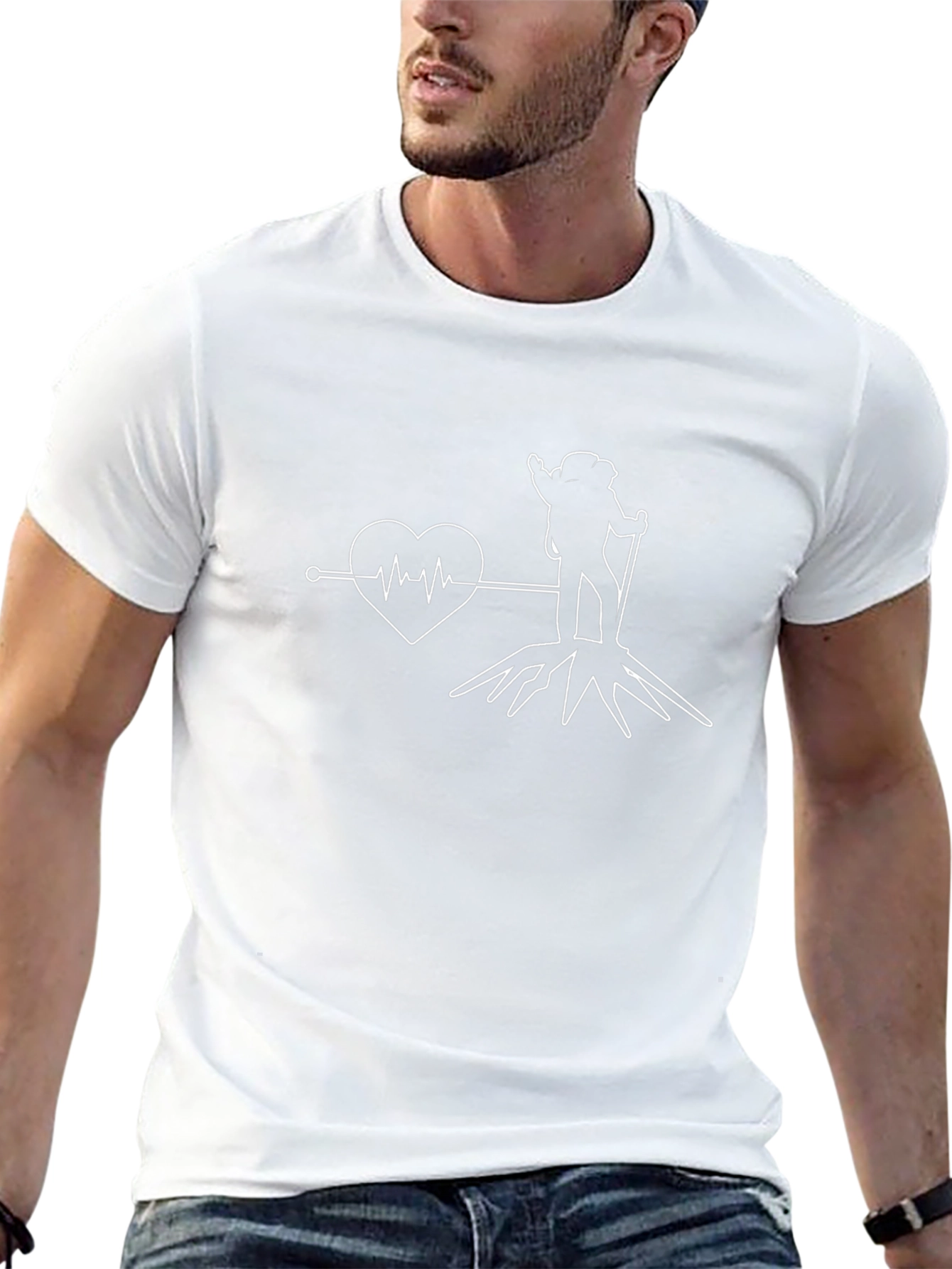 Hiking Heartbeat T-Shirt - Outdoor Adventure Tee
