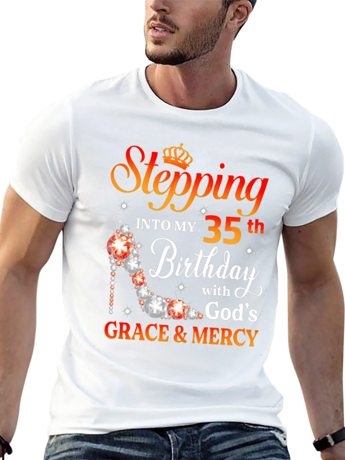 Stepping into 35th Birthday Graphic Tee