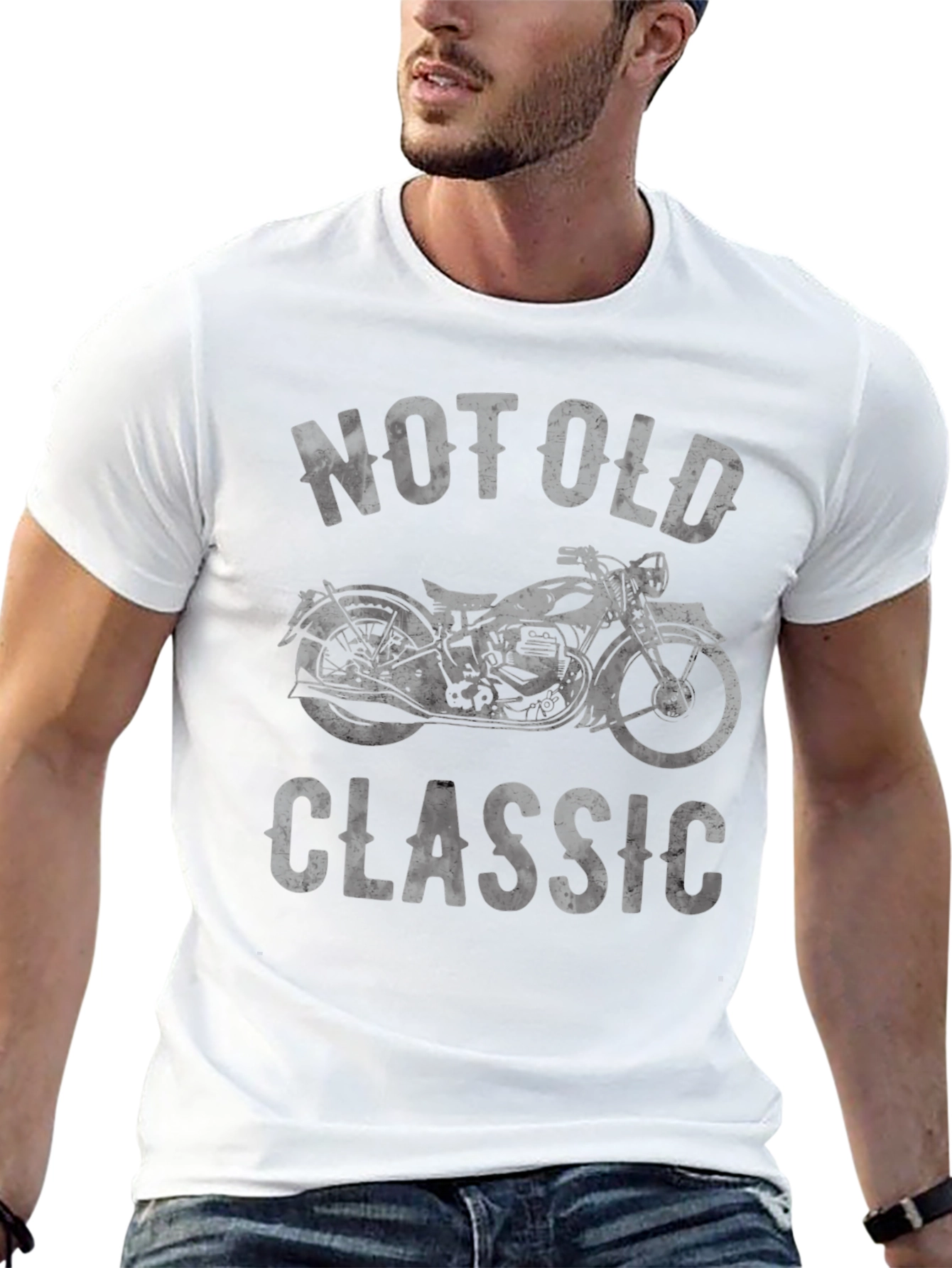 Not Old Classic Motorcycle Graphic T-Shirt