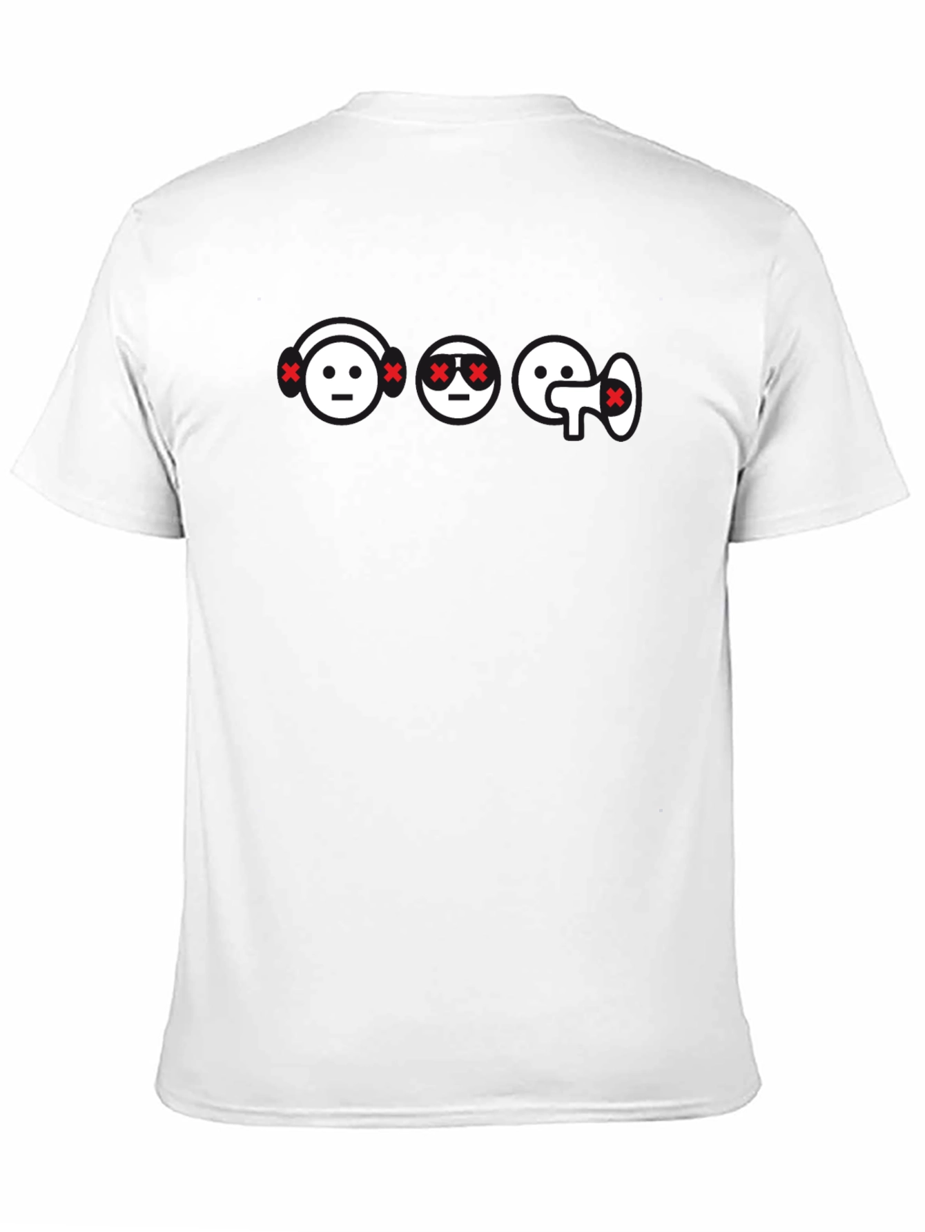 Emoji T-Shirt - Black Crew Neck Graphic Tee