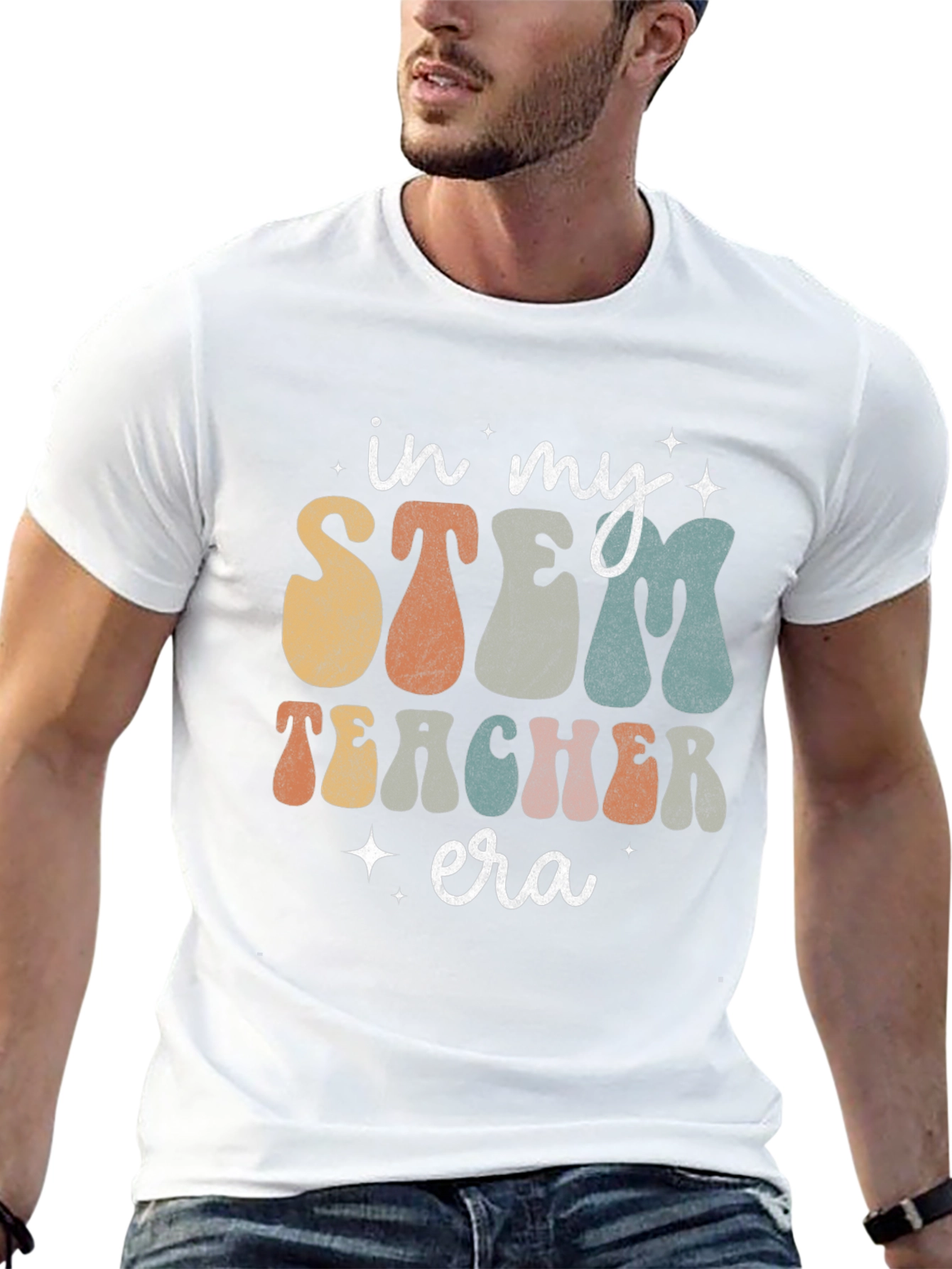 STEM Teacher Era Graphic T-Shirt
