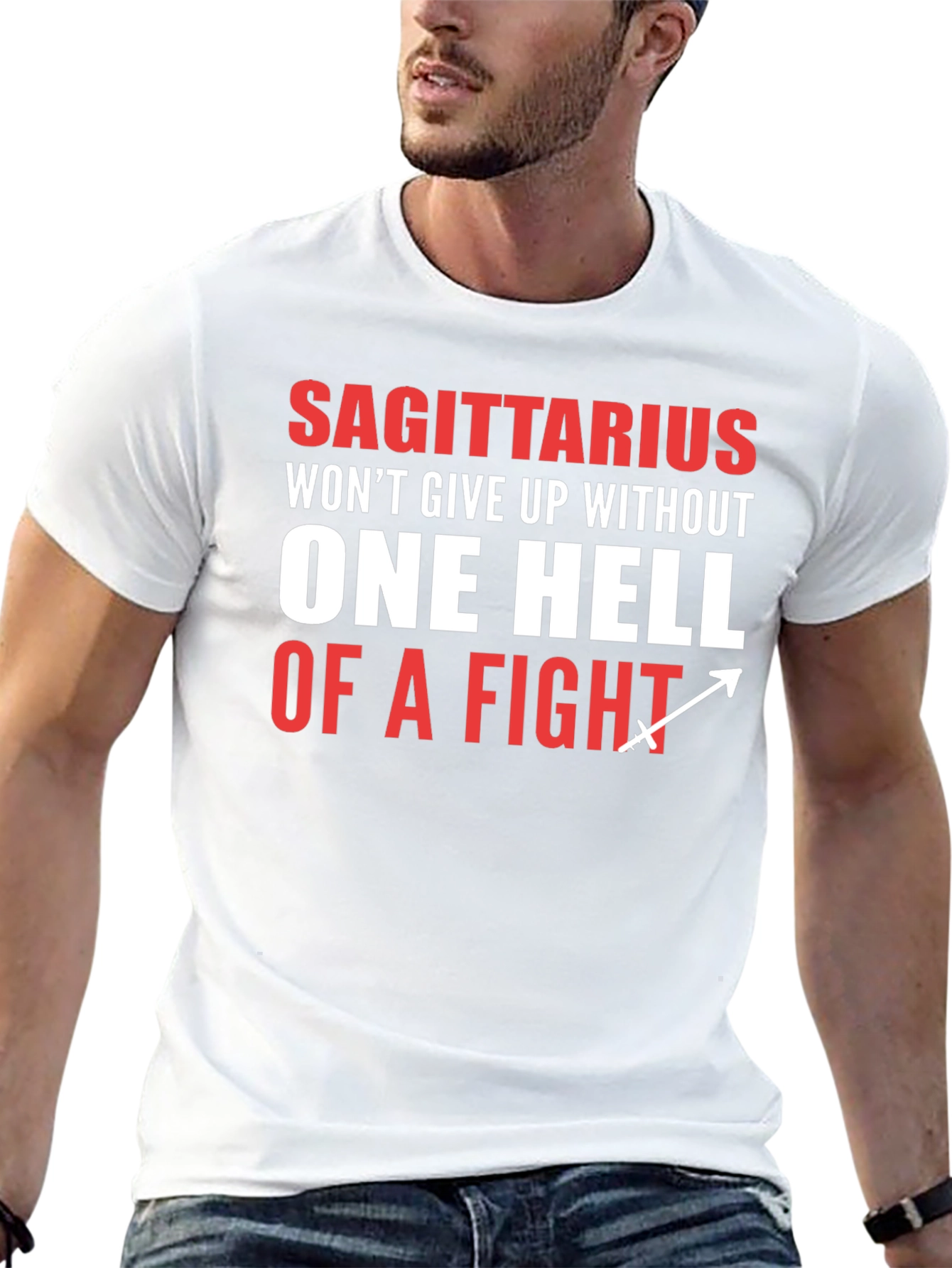 Sagittarius One Hell of a Fight Graphic Tee