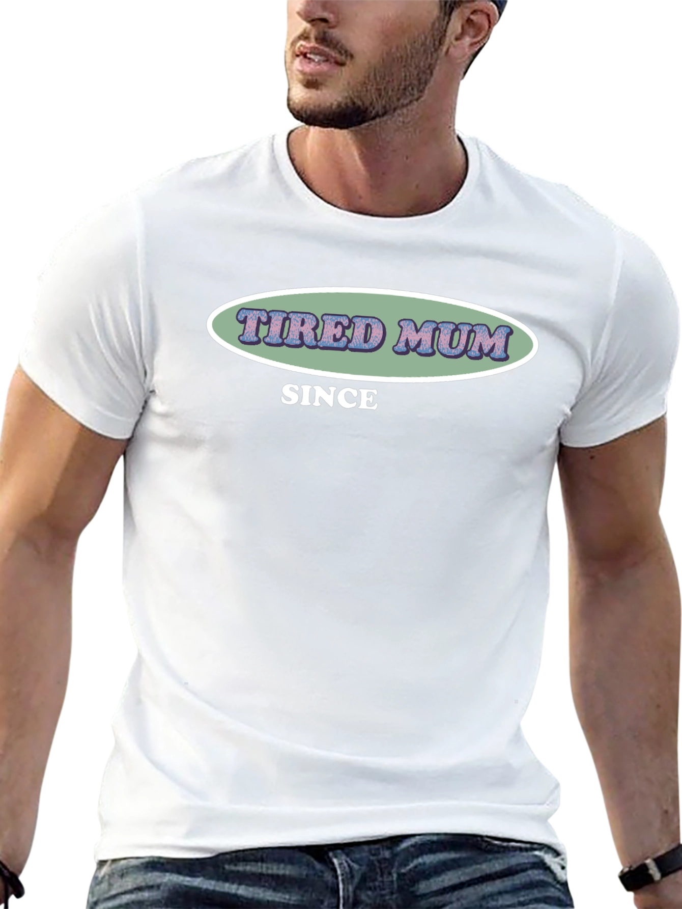 Tired Mum Since T-Shirt - Black Cotton Tee