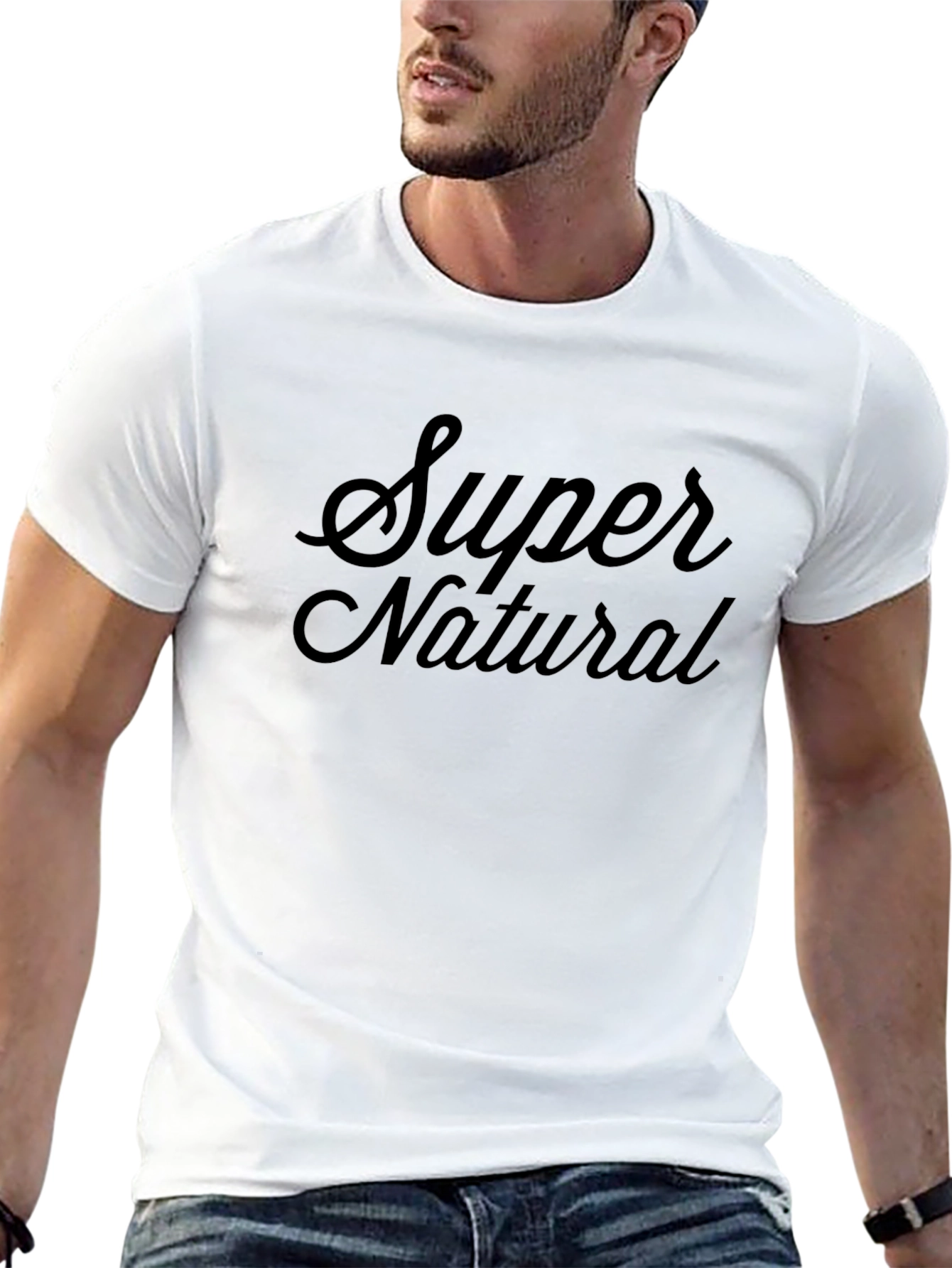 Super Natural Black Graphic Tee