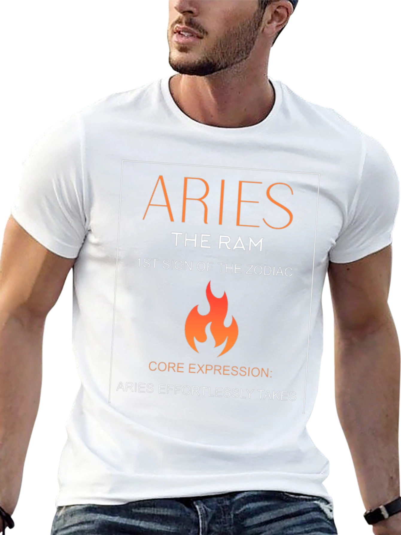 Aries Zodiac Sign Graphic T-Shirt - The Ram