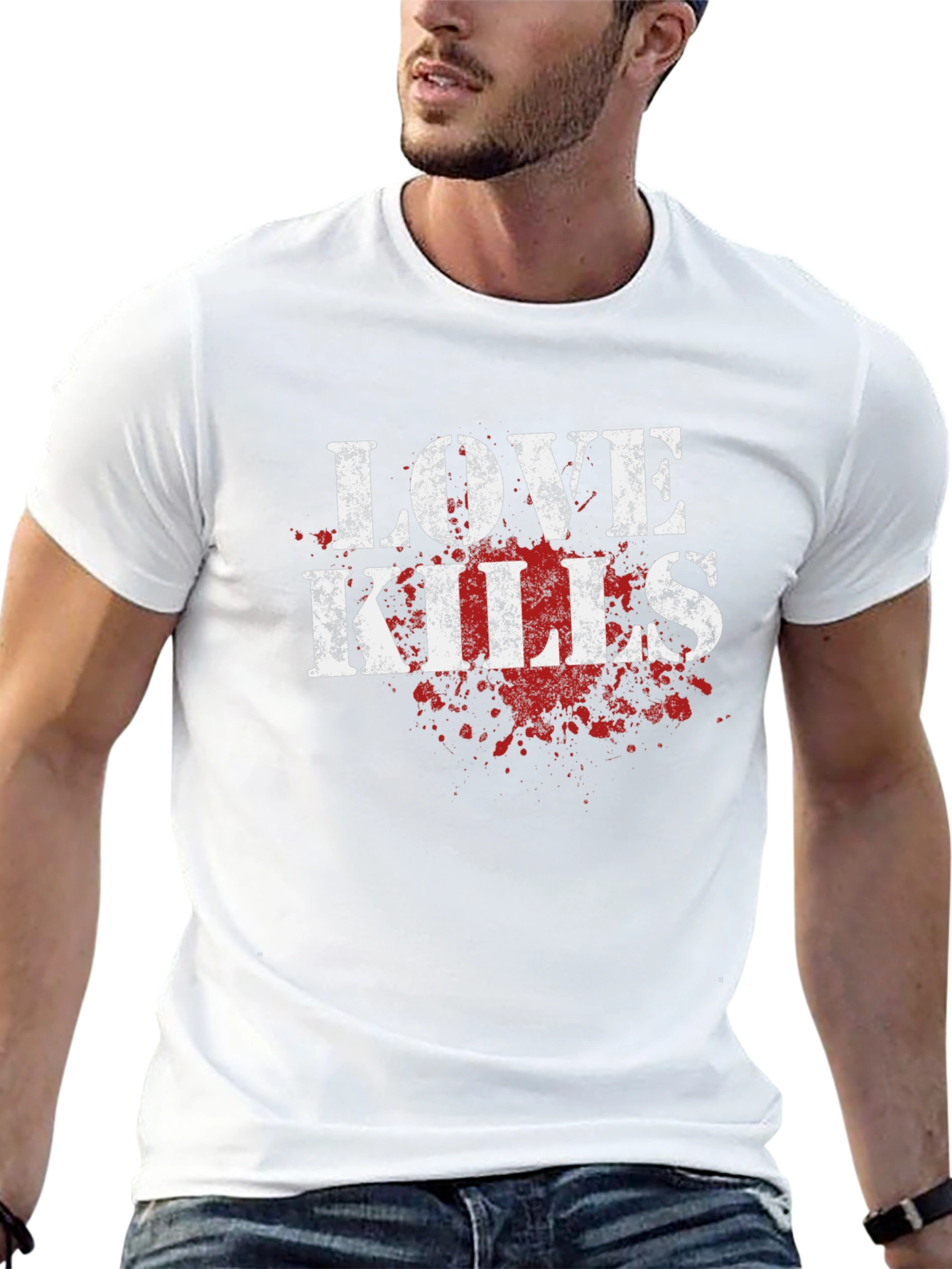 Love Kills Graphic T-Shirt - Black Cotton Tee