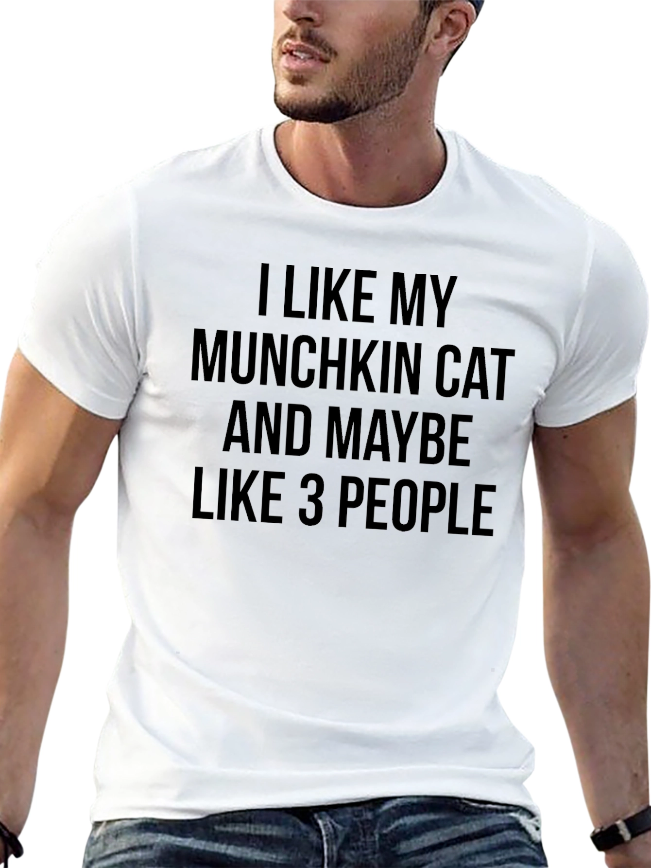 Munchkin Cat Lover Graphic Tee - Humorous T-Shirt