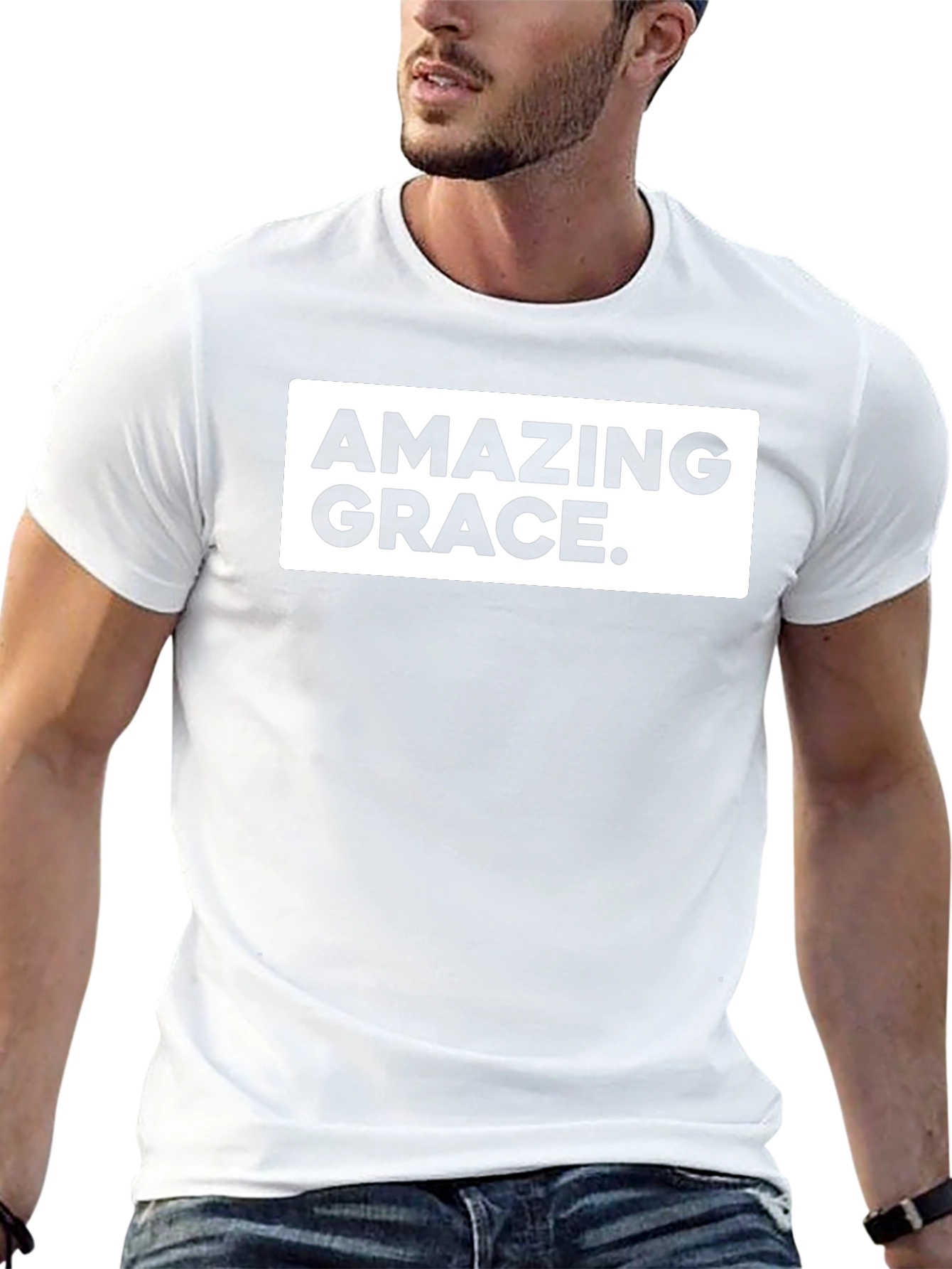 Amazing Grace Black Tee - Classic Design