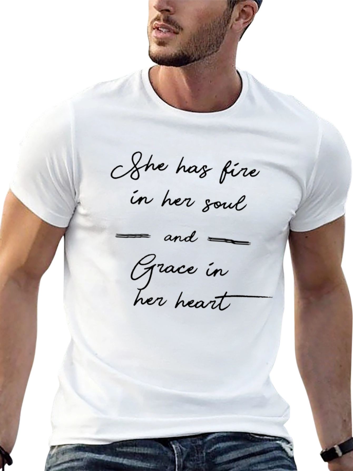Fire and Grace Graphic Tee - Unisex Black T-Shirt