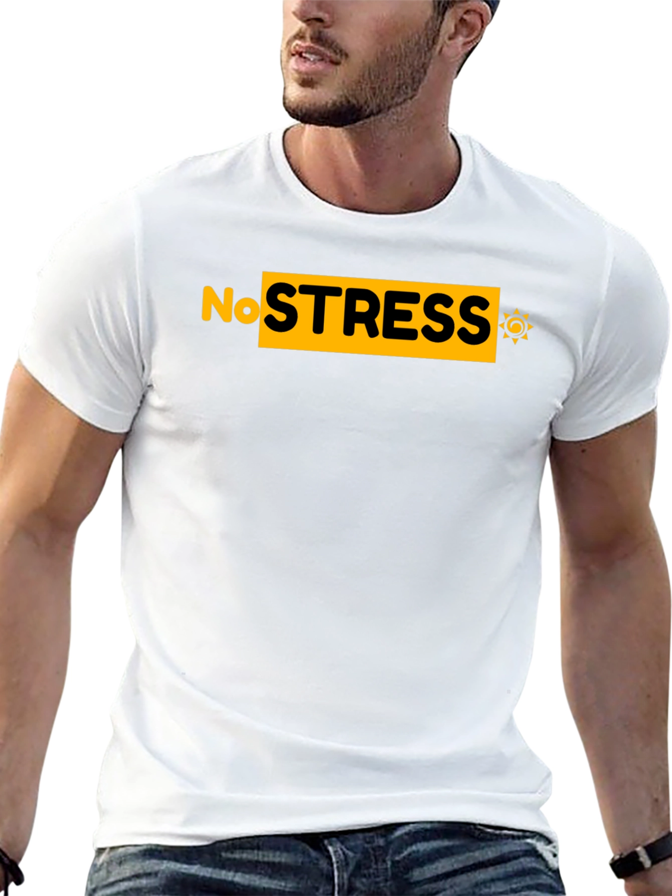 No Stress Graphic Tee - Relaxed Fit