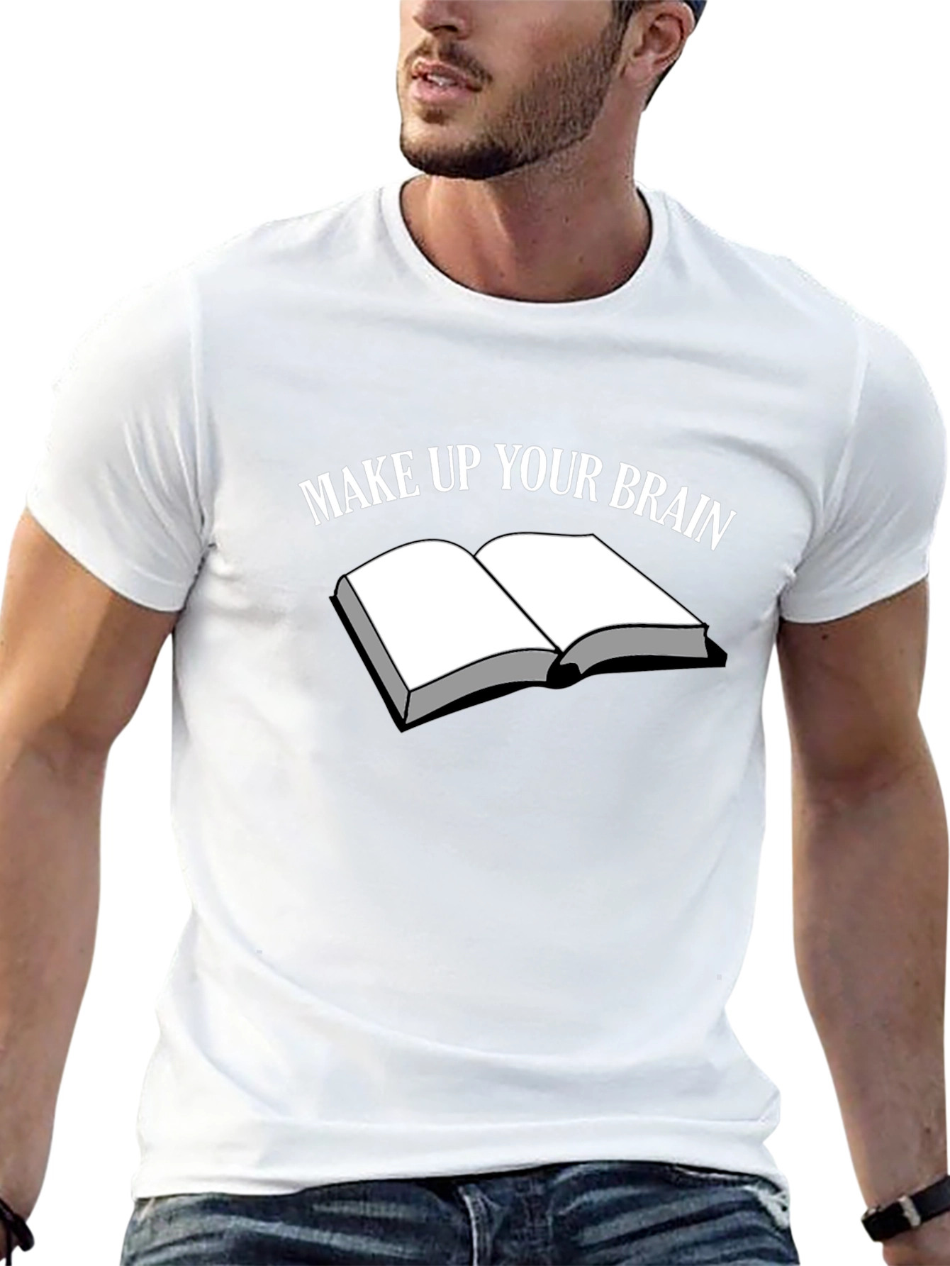 Make Up Your Brain T-Shirt - Book Graphic Tee