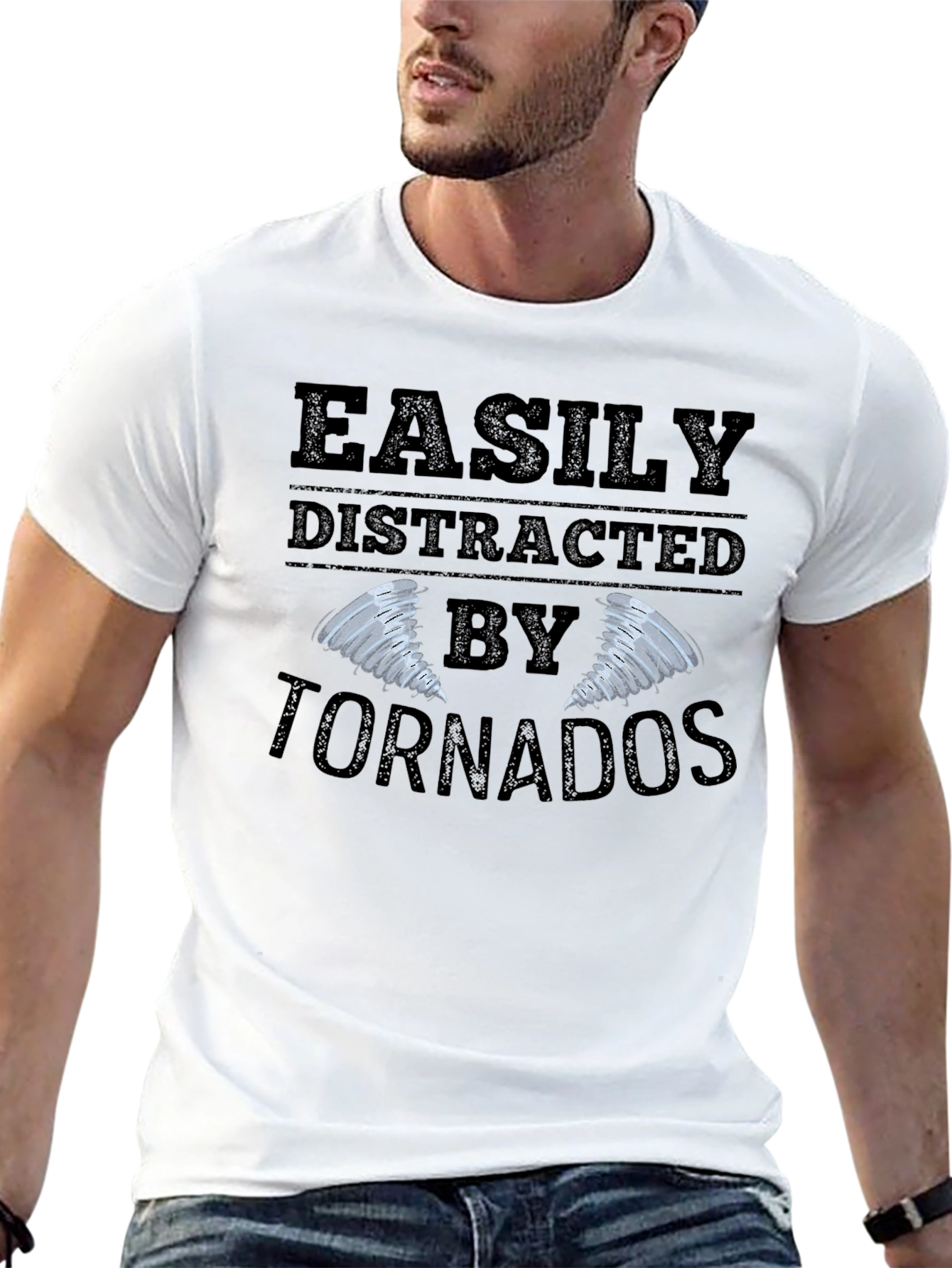 Easily Distracted By Tornadoes Graphic Tee