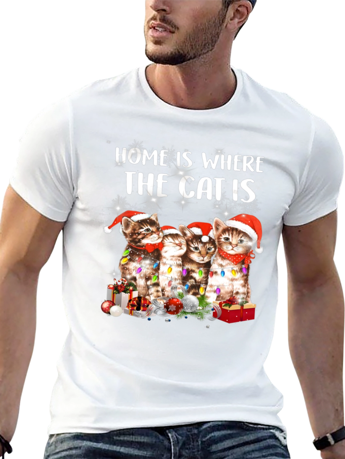 Christmas Cat Lover T-Shirt