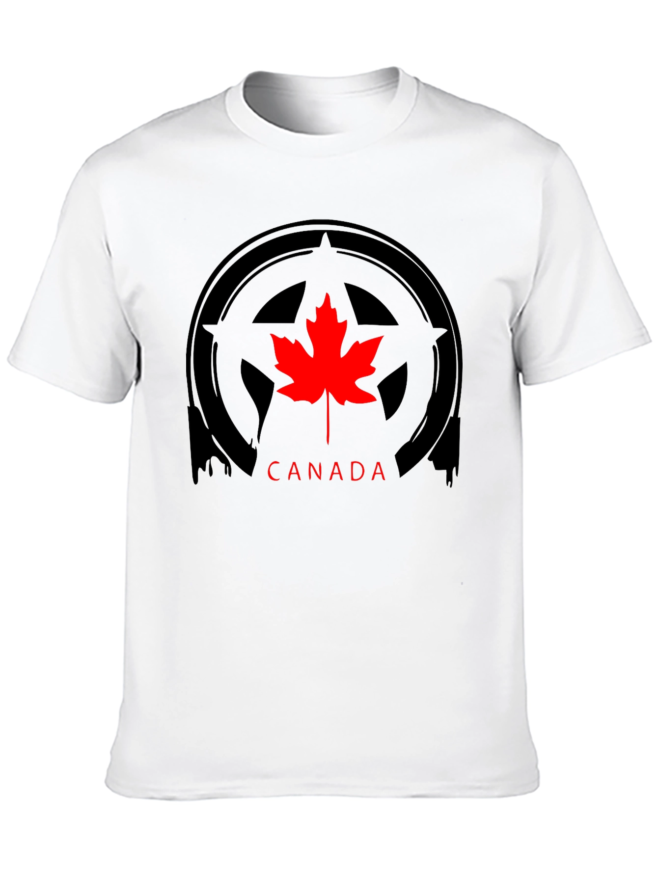 Canada Maple Leaf Graphic Black T-Shirt