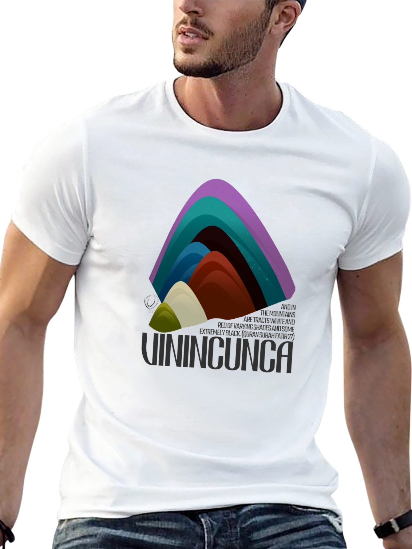 Rainbow Mountain Graphic Tee - Vinincunca Shirt