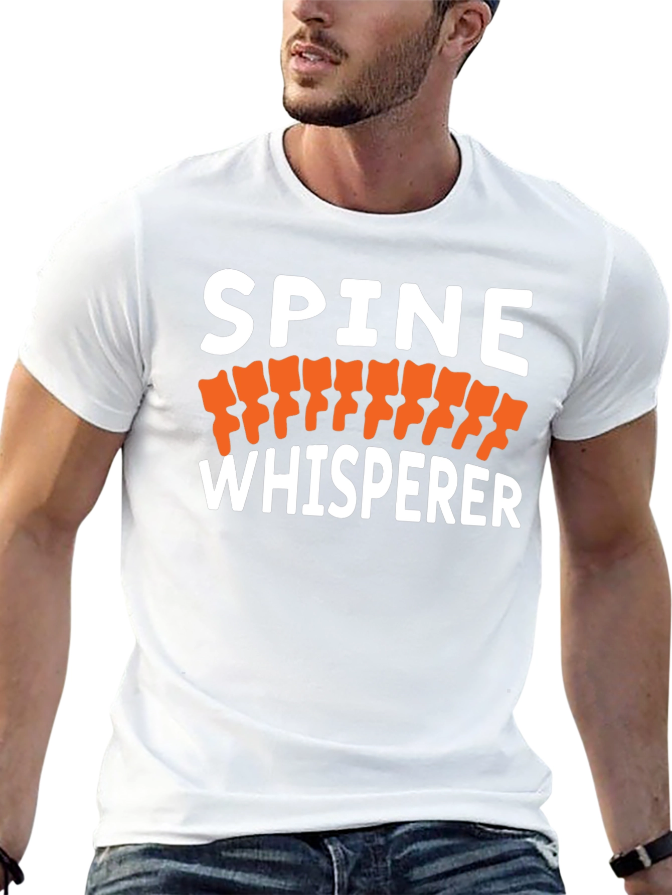 Spine Whisperer Black Graphic T-Shirt