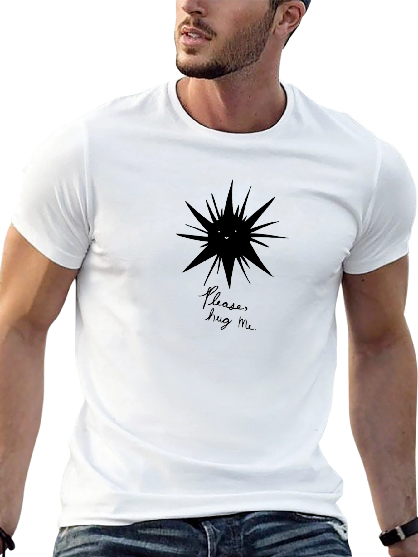 Please Hug Me T-Shirt - Soft Cotton Graphic Tee