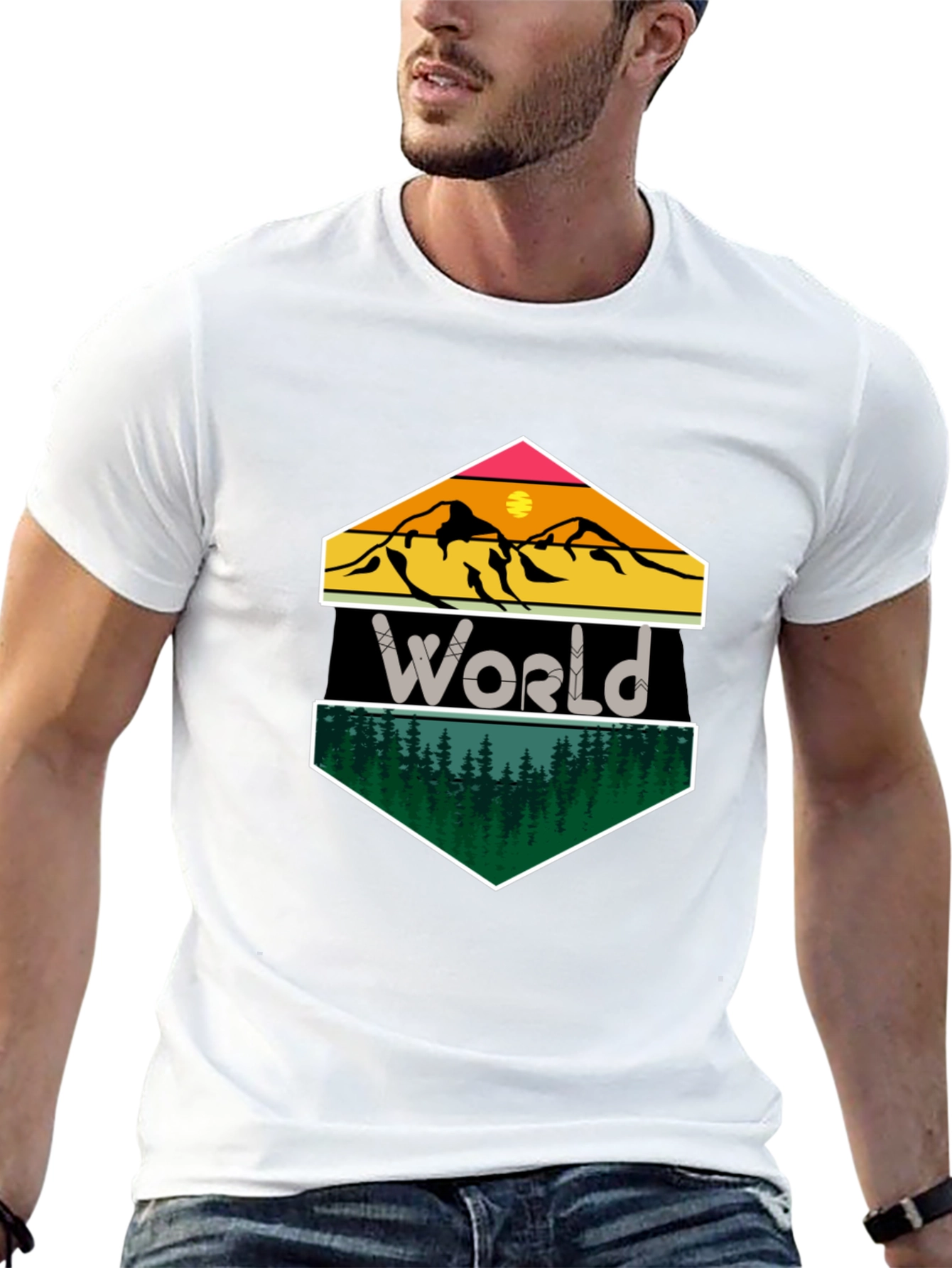 World Mountain Forest Graphic Tee