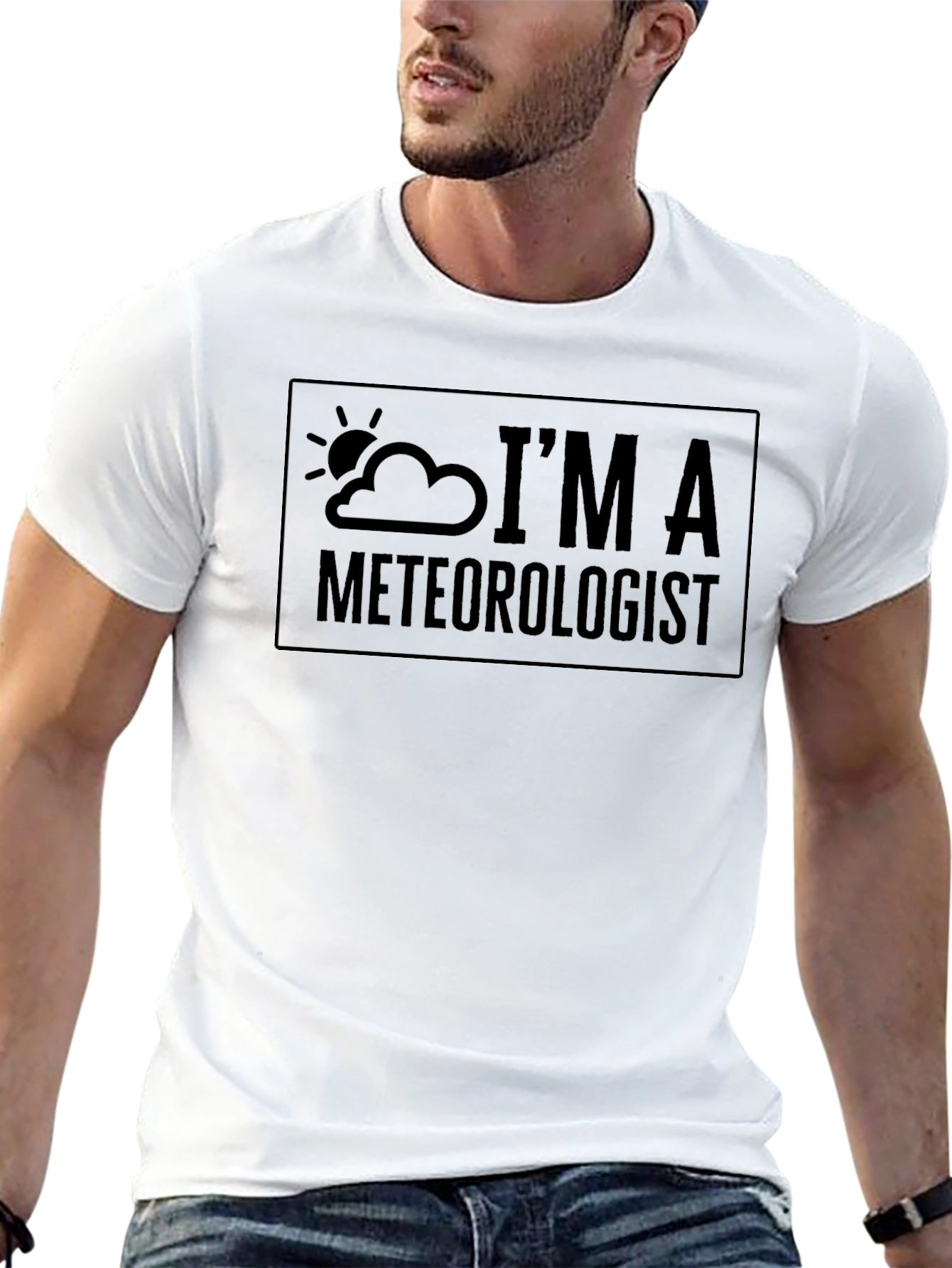 Im A Meteorologist Black T-Shirt Weather Science Tee