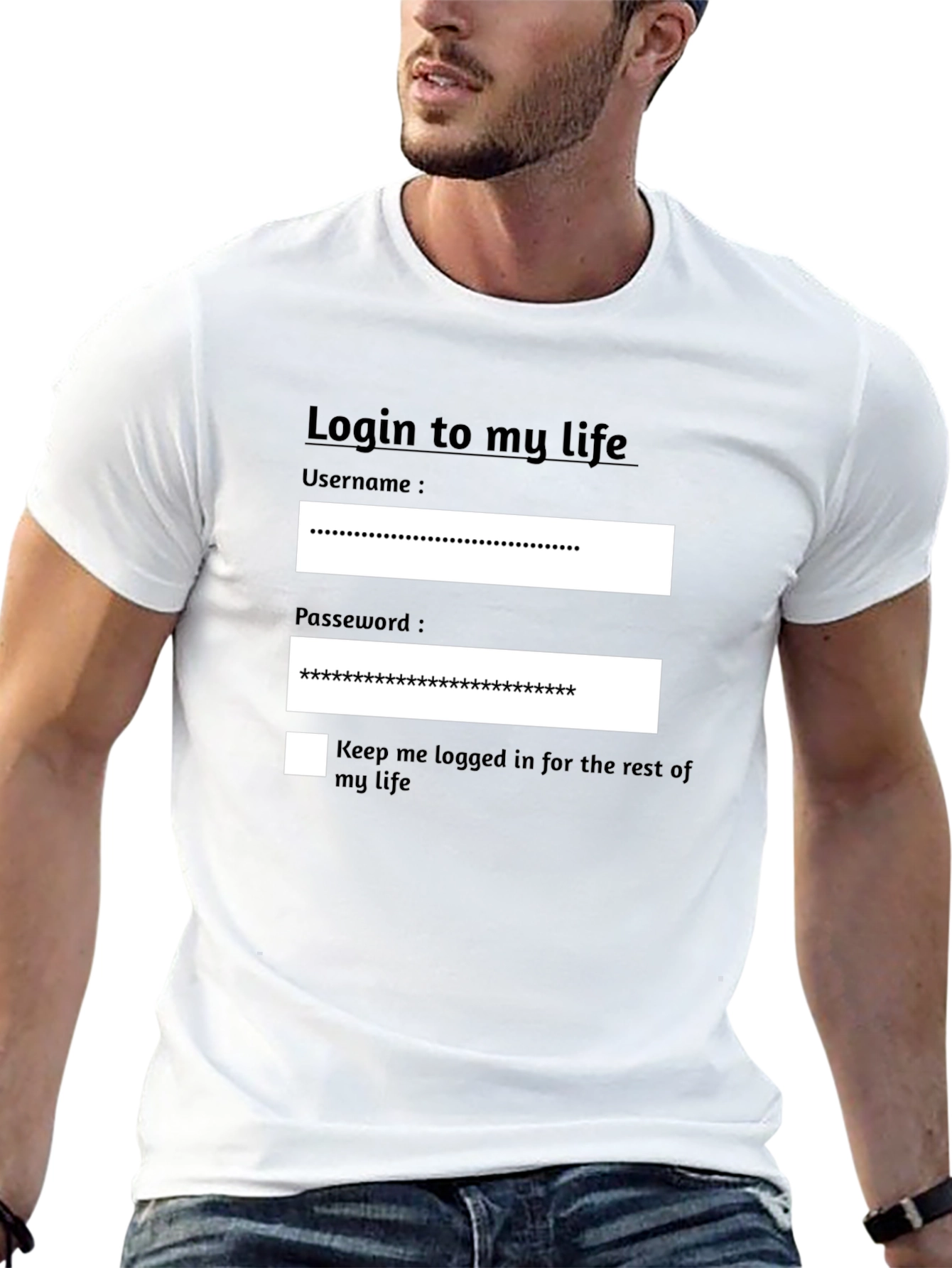 Login to My Life Graphic T-Shirt