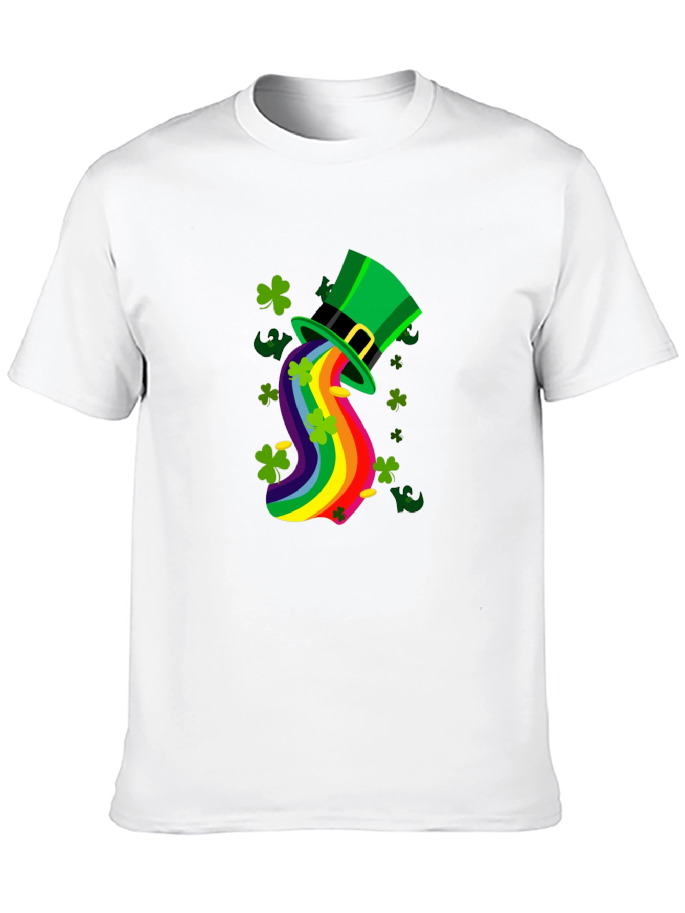St. Patricks Day Rainbow Hat Tee