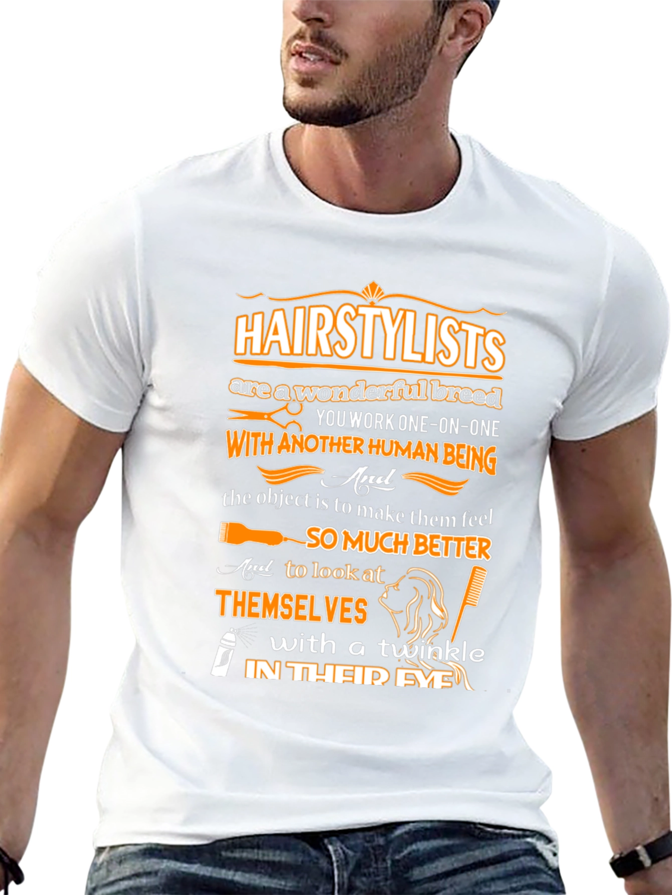 Hairstylist Wonderful Breed Graphic Tee