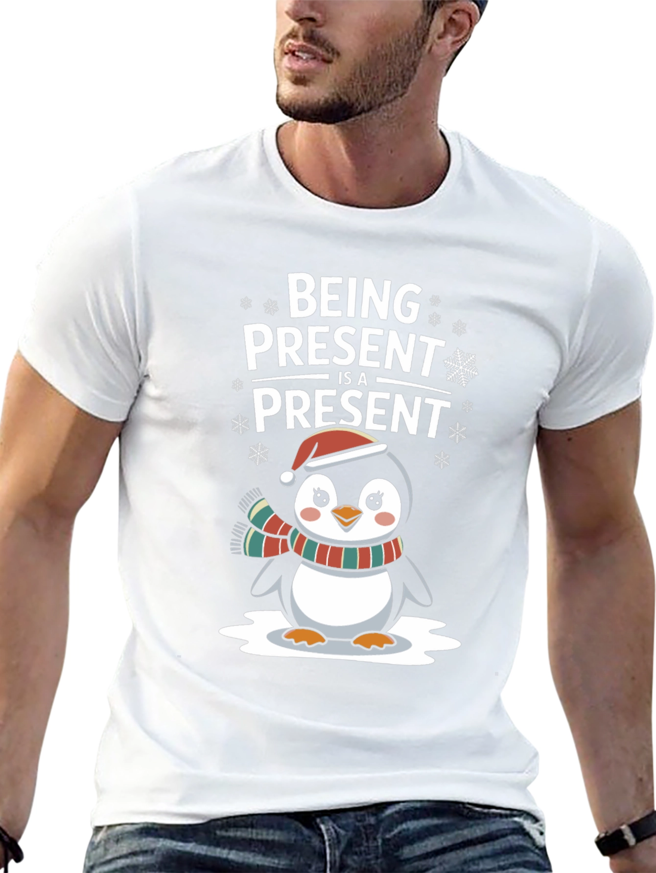 Festive Penguin Holiday T-Shirt