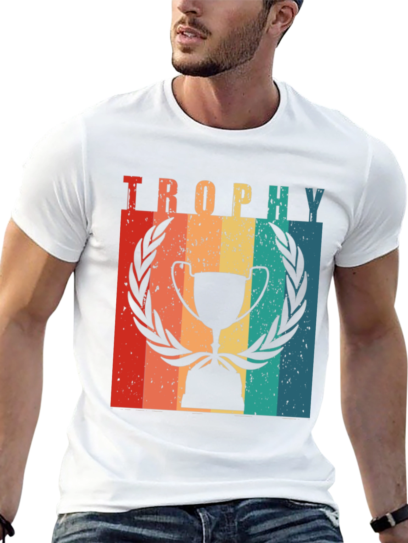 Retro Trophy Graphic T-Shirt