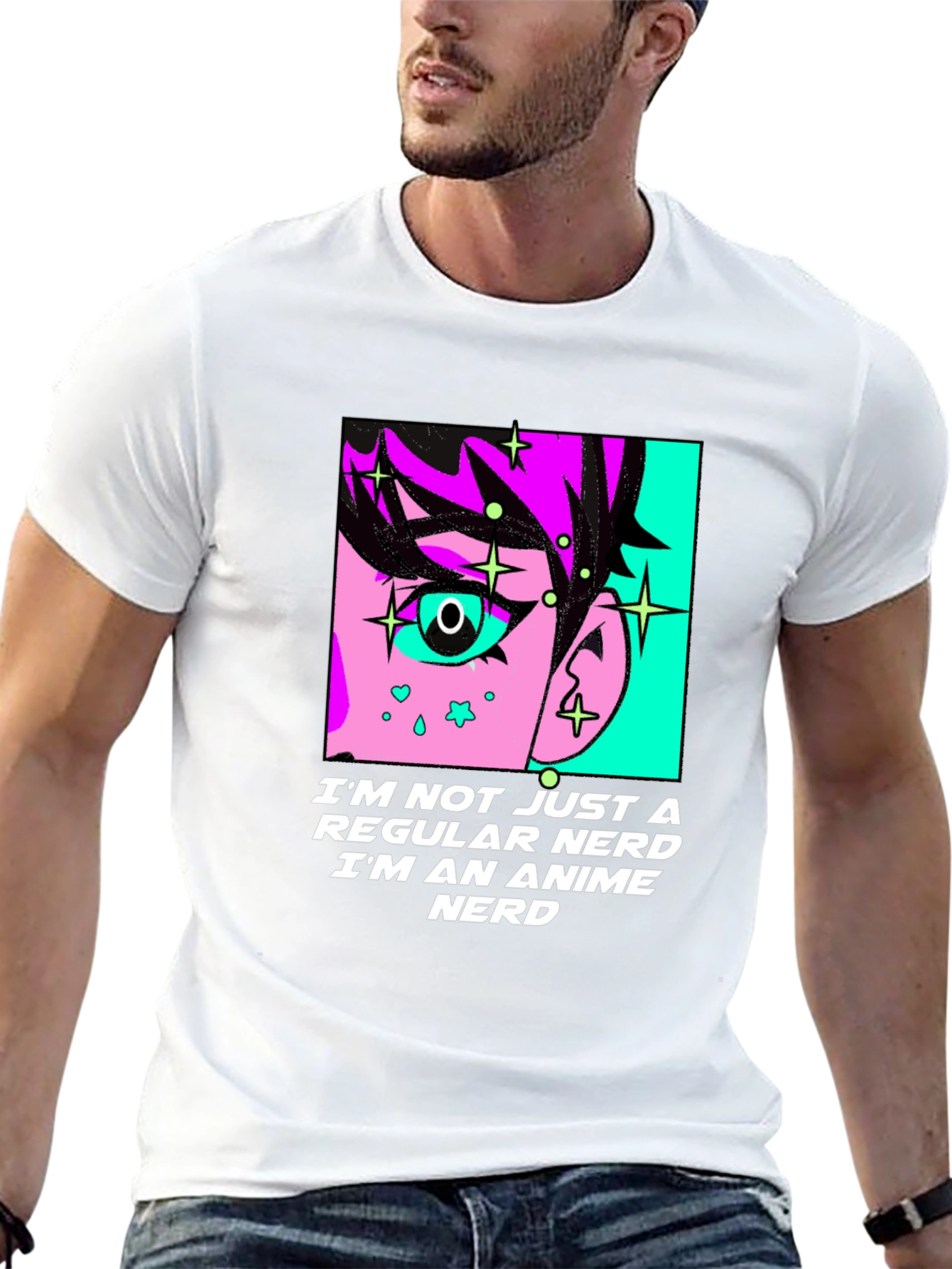 Anime Nerd Graphic T-Shirt - Unisex Cotton Tee