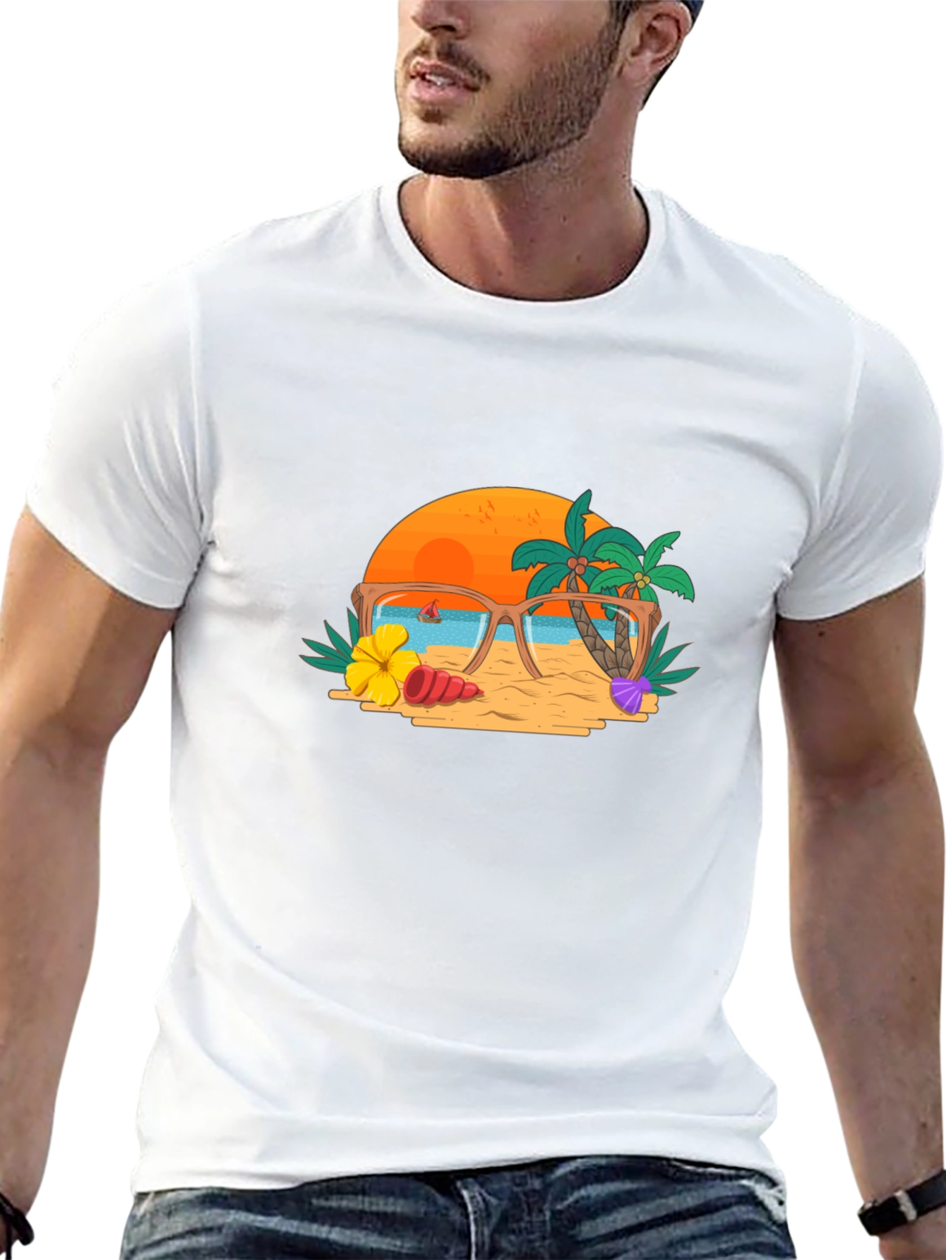 Summer Beach Graphic Tee