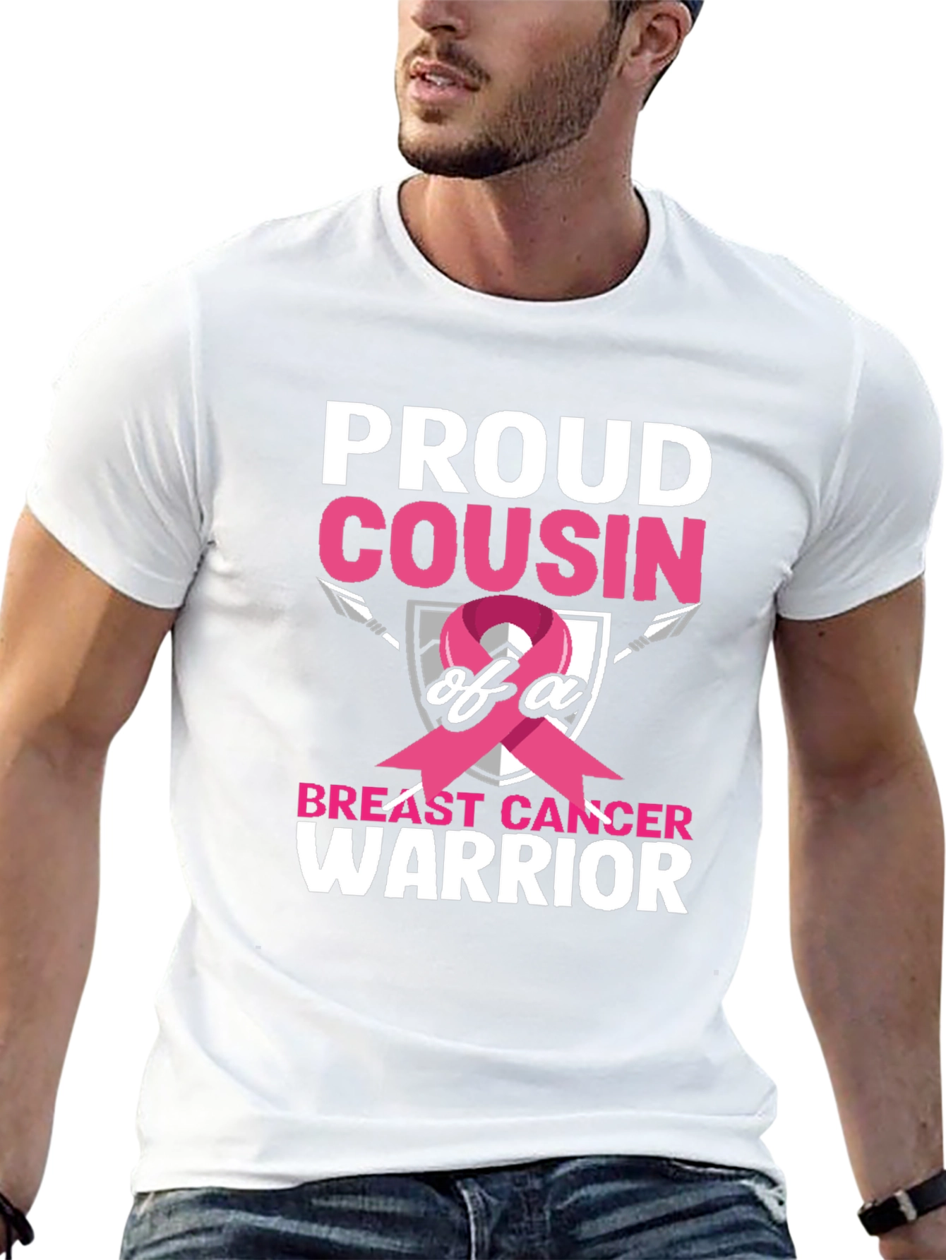 Proud Cousin Breast Cancer Warrior T-Shirt