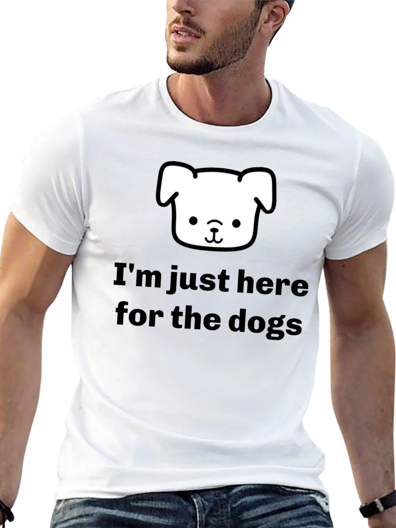 Im Just Here for the Dogs T-Shirt
