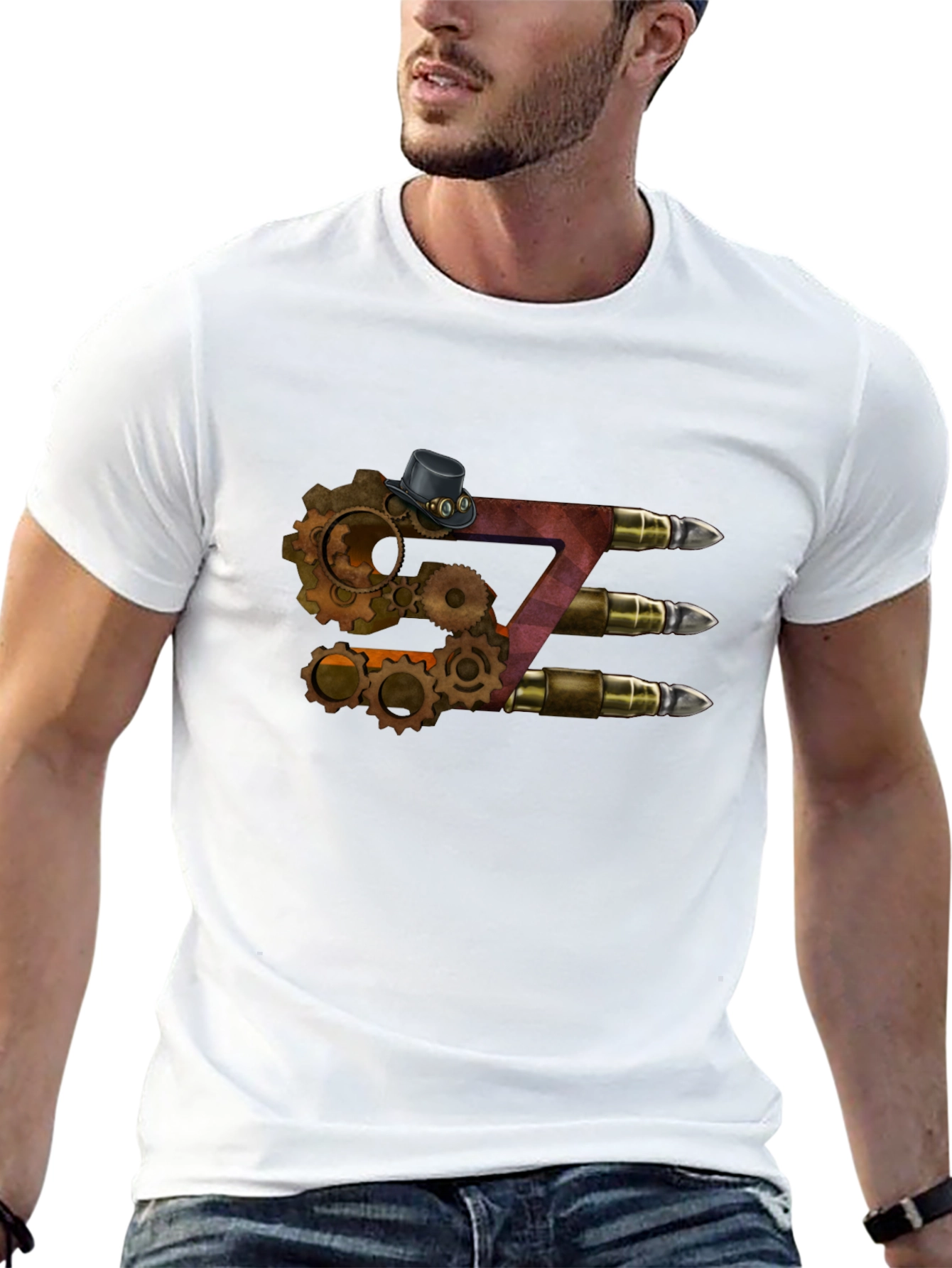 Steampunk Z Letter T-Shirt