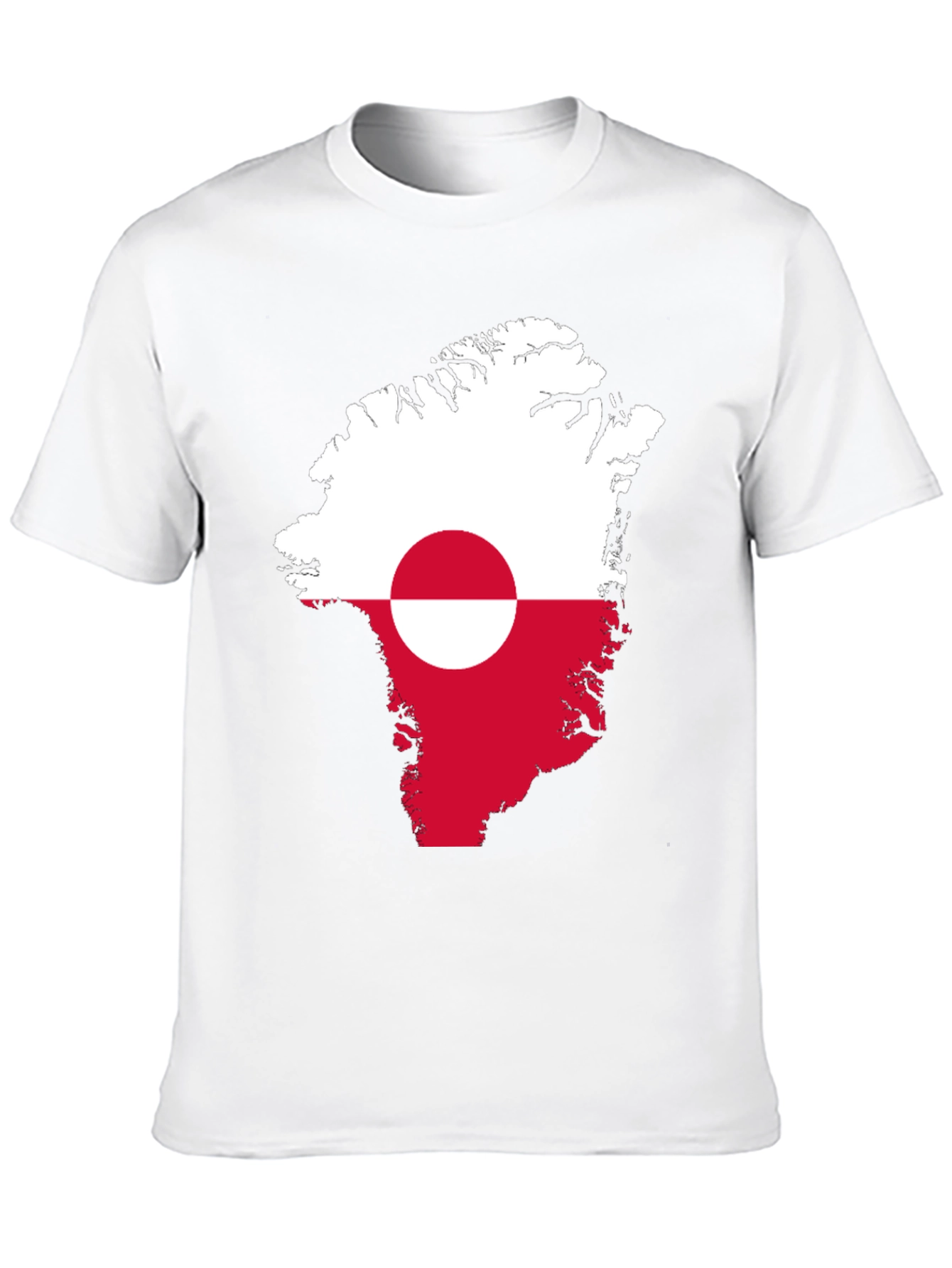 Greenland Flag Map T-Shirt