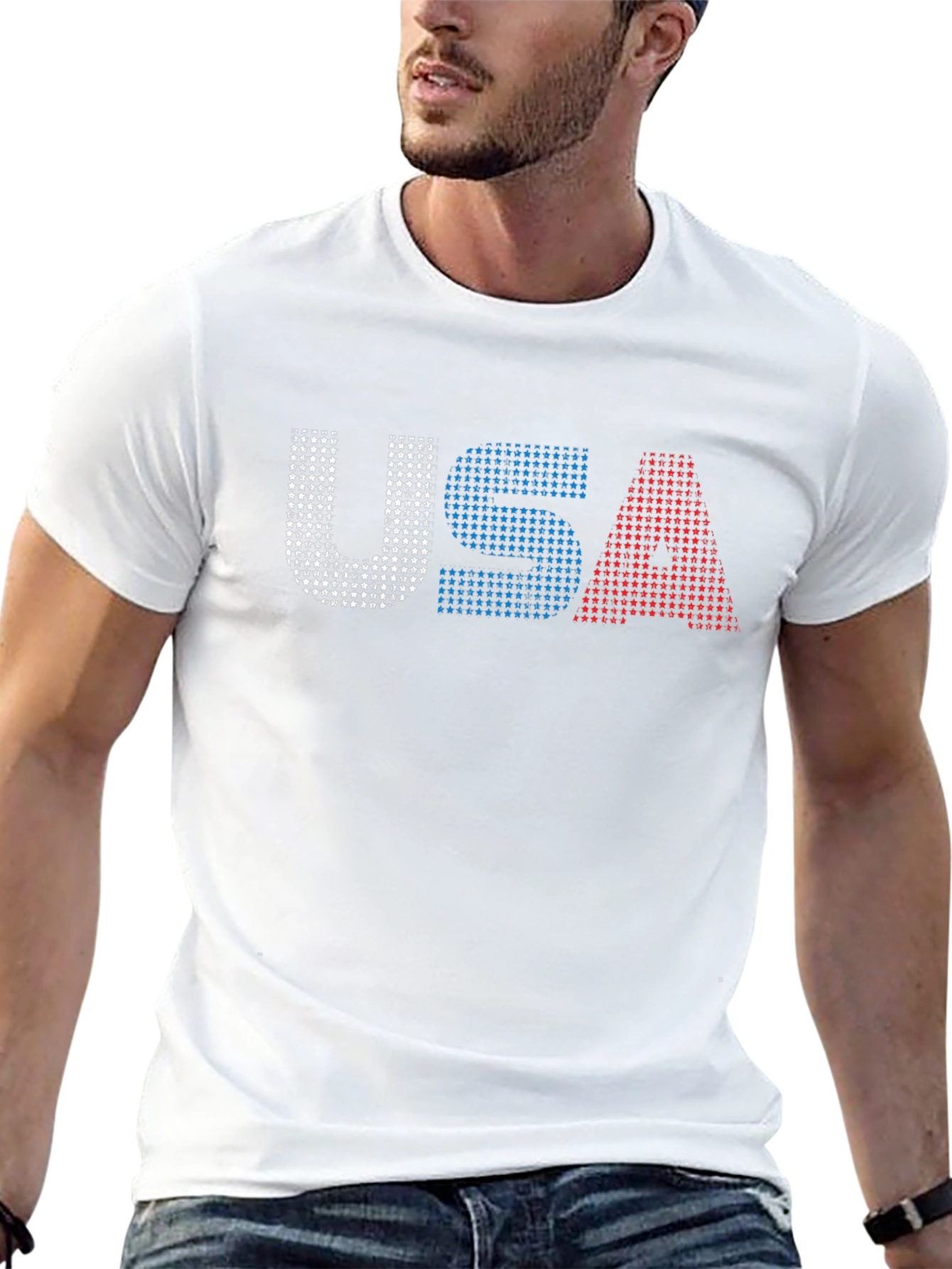 USA Graphic Tee Patriotic American Pride Shirt
