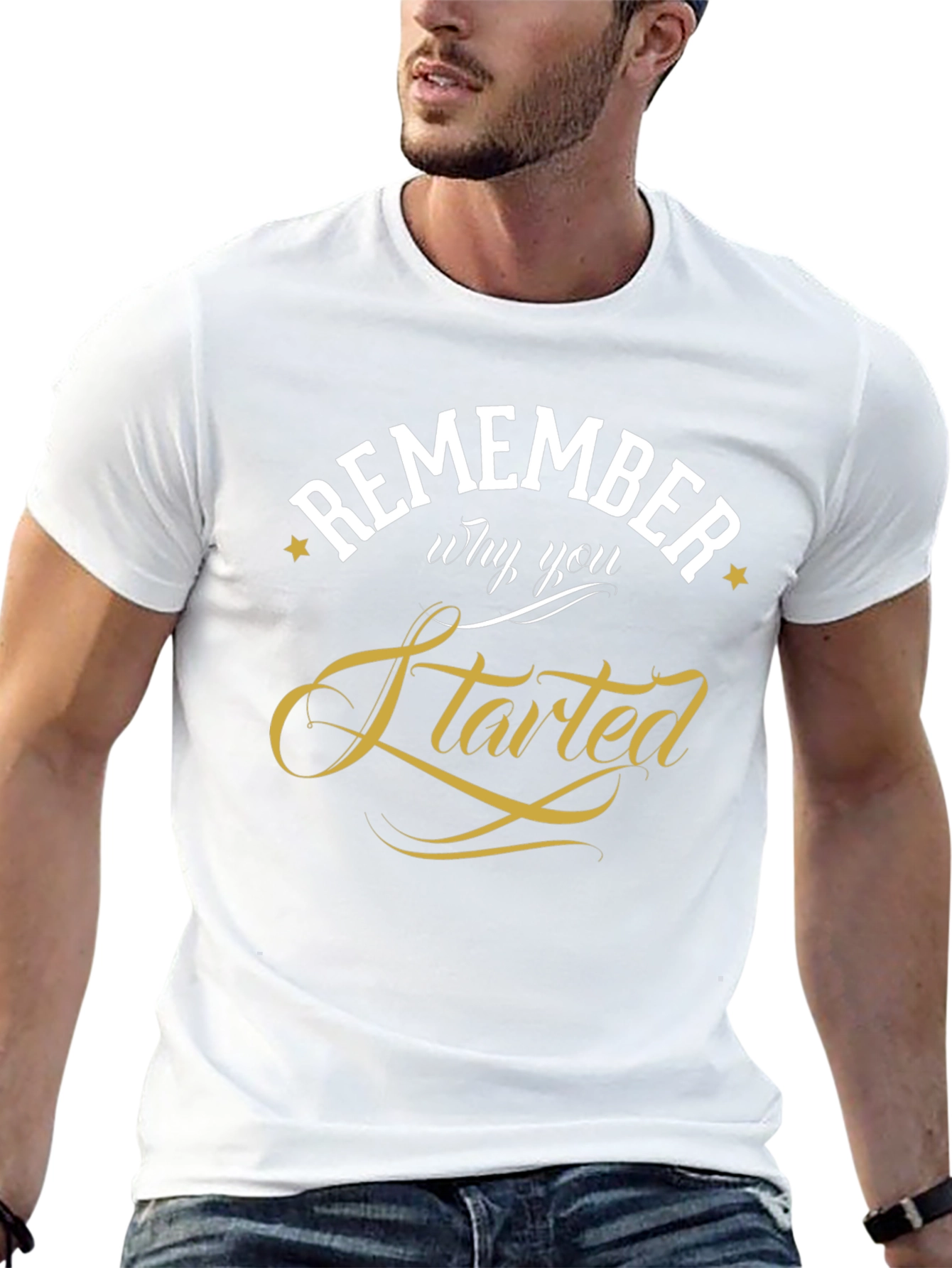 Remember Why You Started Black T-Shirt