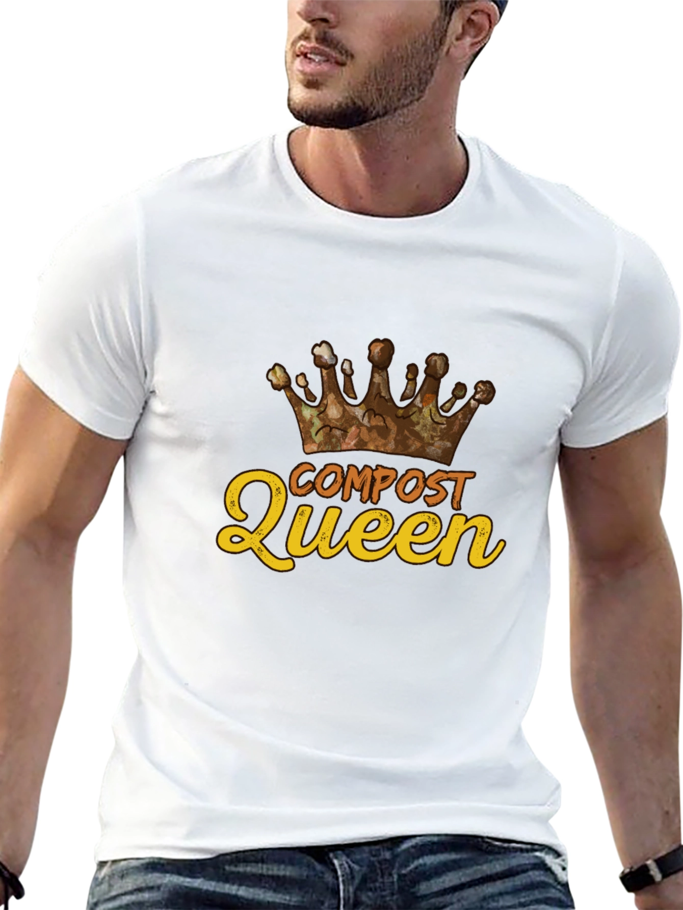 Compost Queen T-Shirt - Gardening Humor Tee