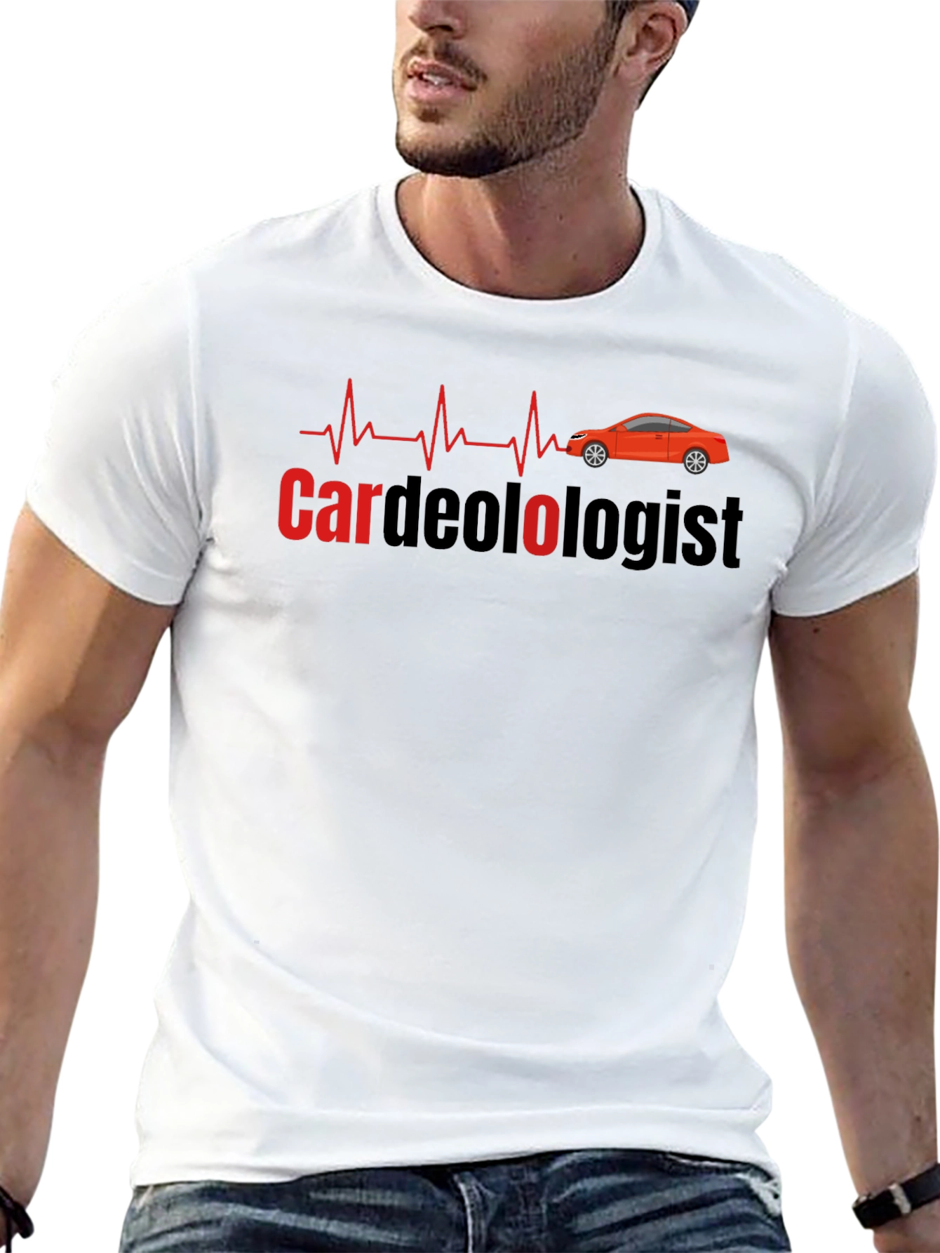 Car-deologist Tee - Auto Mechanic Heartbeat T-Shirt
