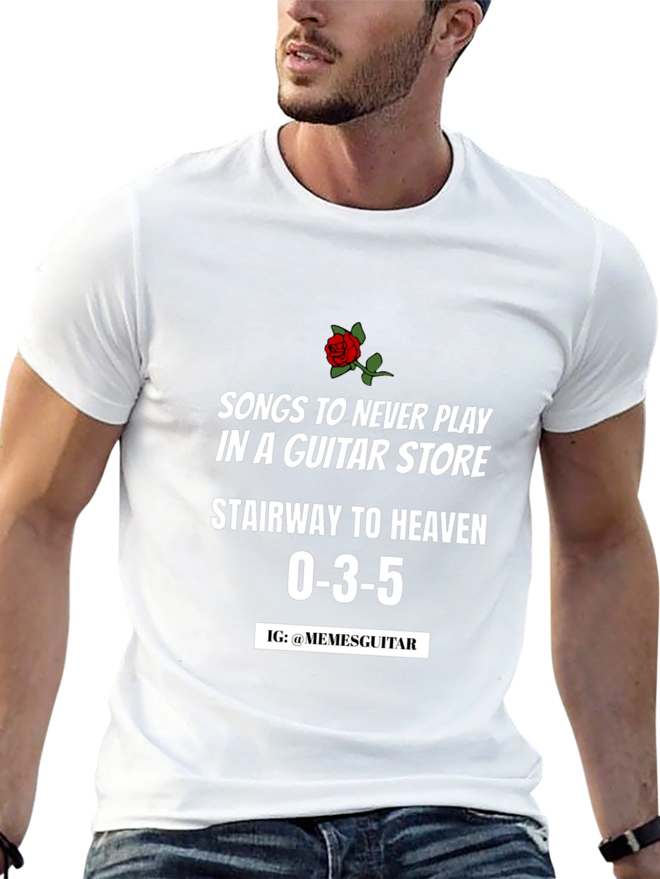 Guitar Store Song T-Shirt: Stairway to Heaven 0-3-5