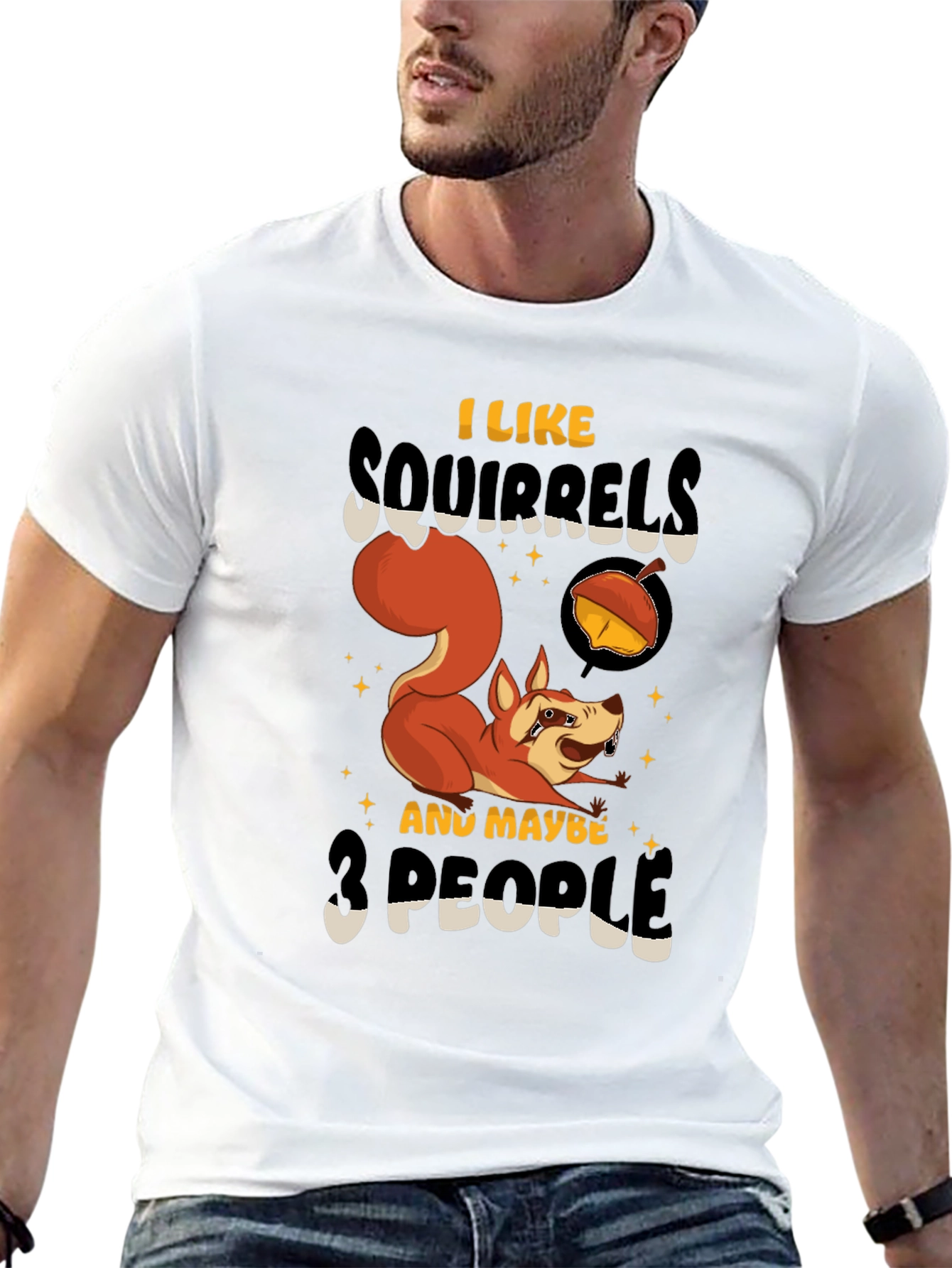 Squirrel Lover Graphic T-Shirt