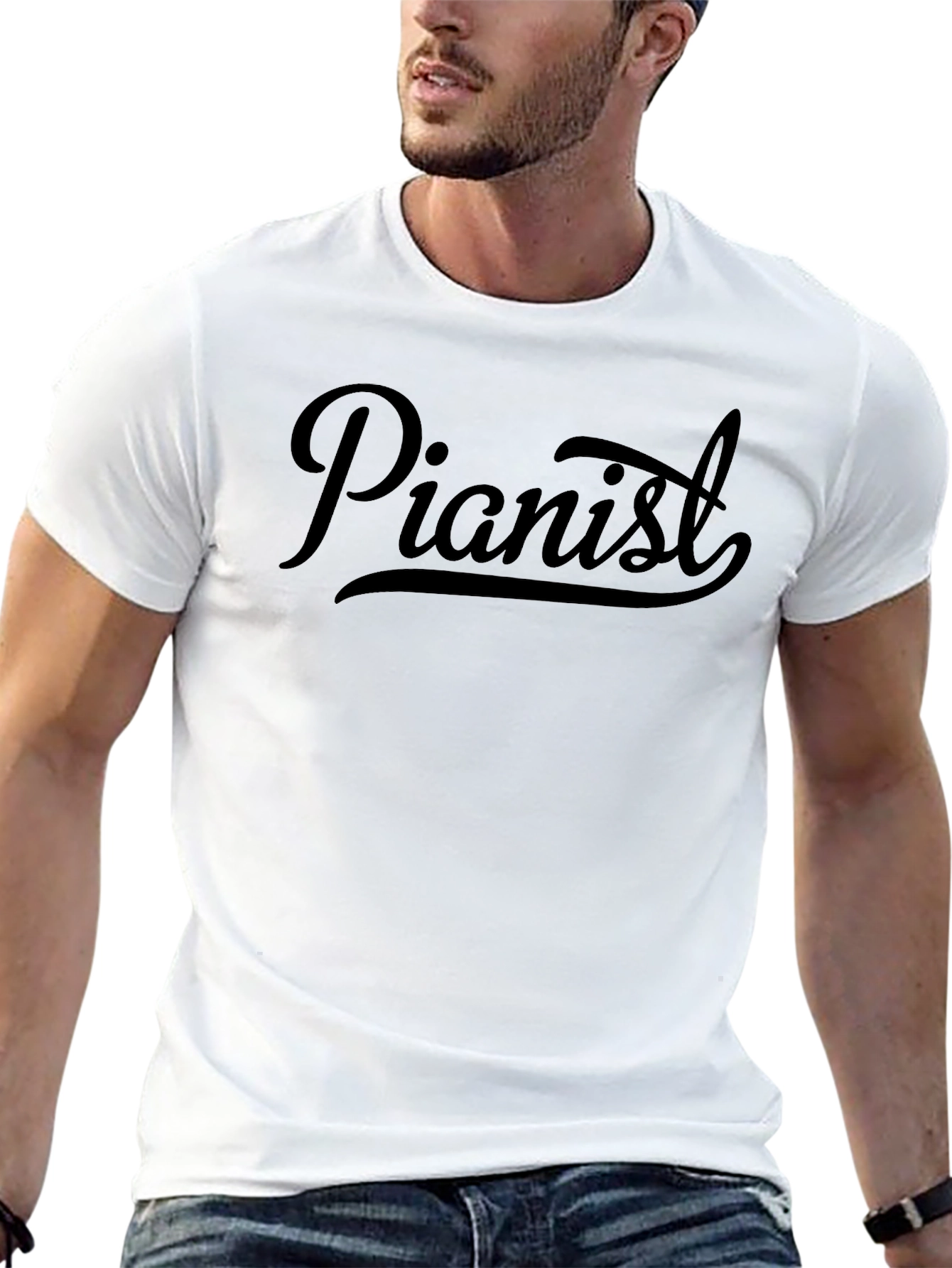 Pianist Graphic T-Shirt - Soft Cotton Tee
