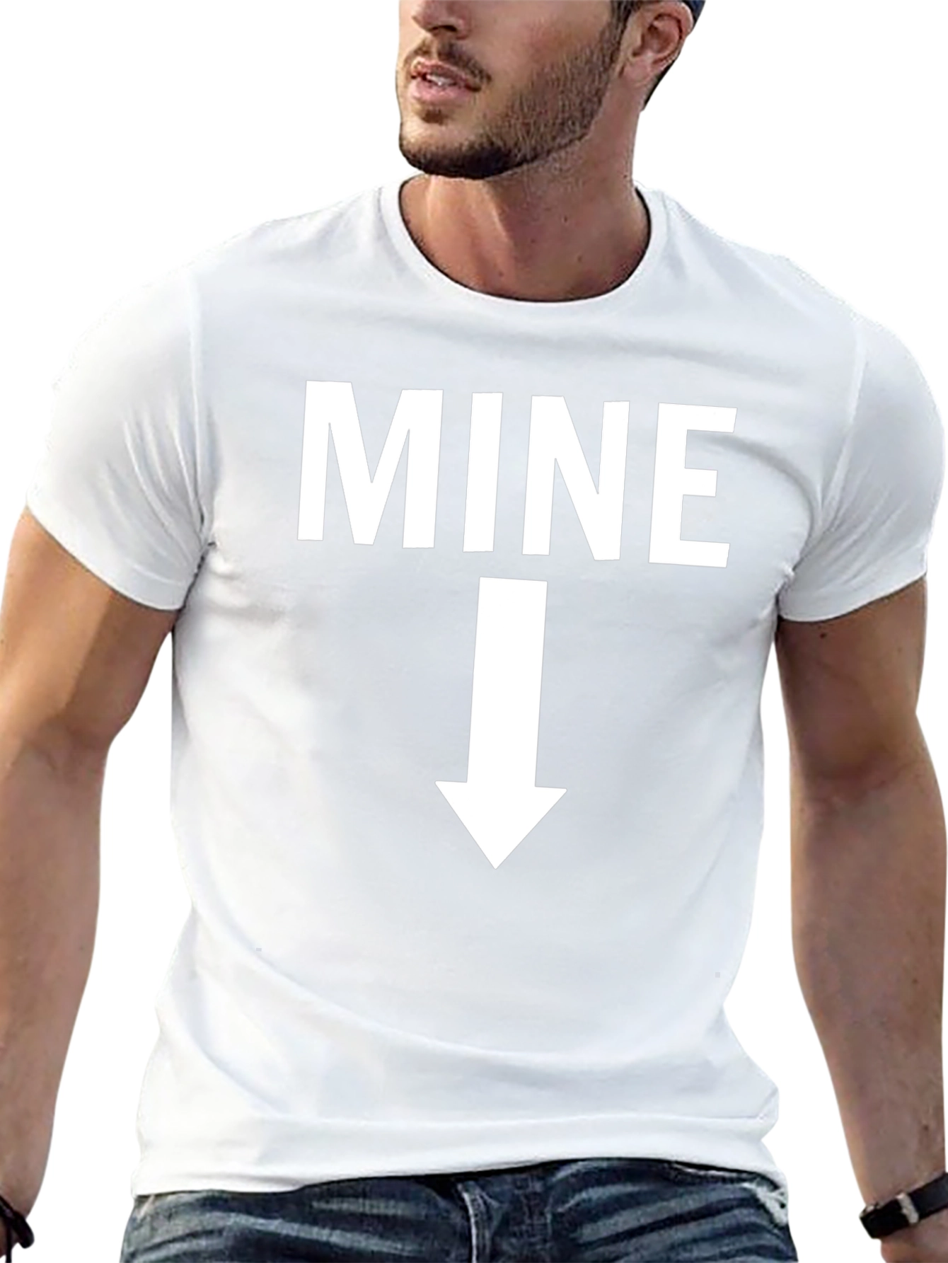 MINE Graphic T-Shirt - Black Cotton Tee