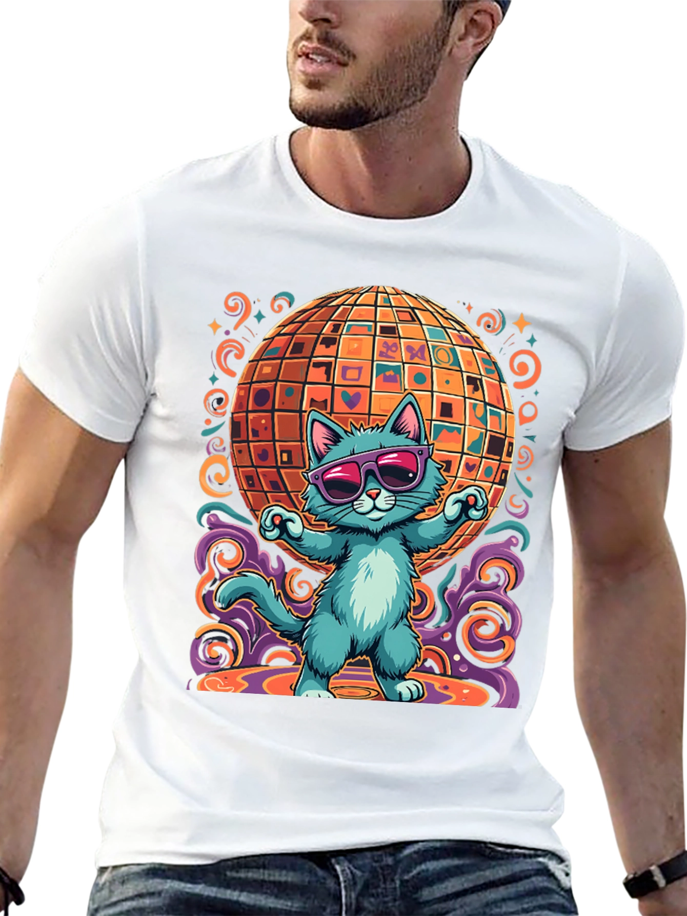 Groovy Cat Disco T-Shirt