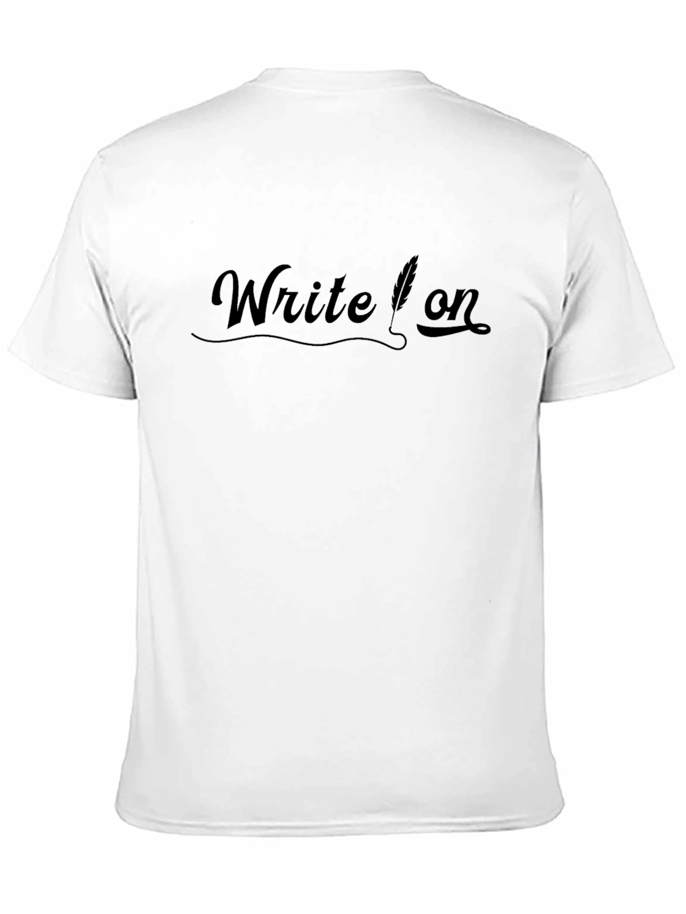 Write On Black T-Shirt - Writers Tee
