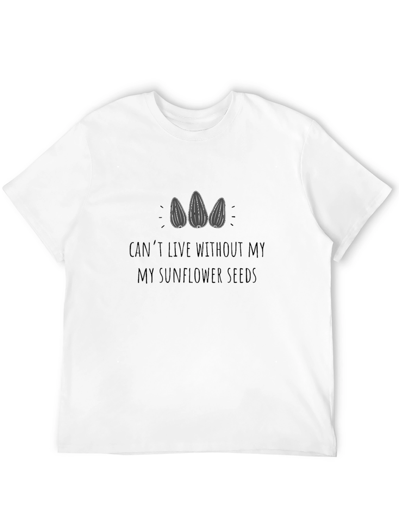 Sunflower Seed T-Shirt - Black Casual Tee