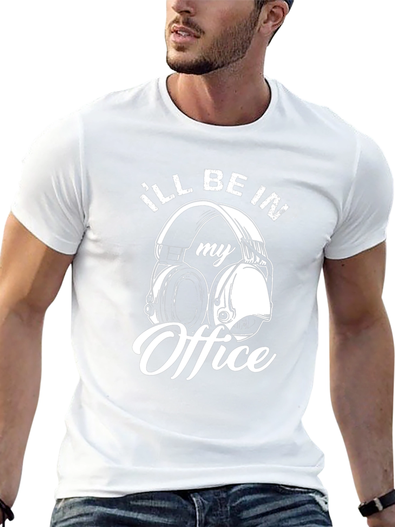 Ill Be In My Office Headphones T-Shirt